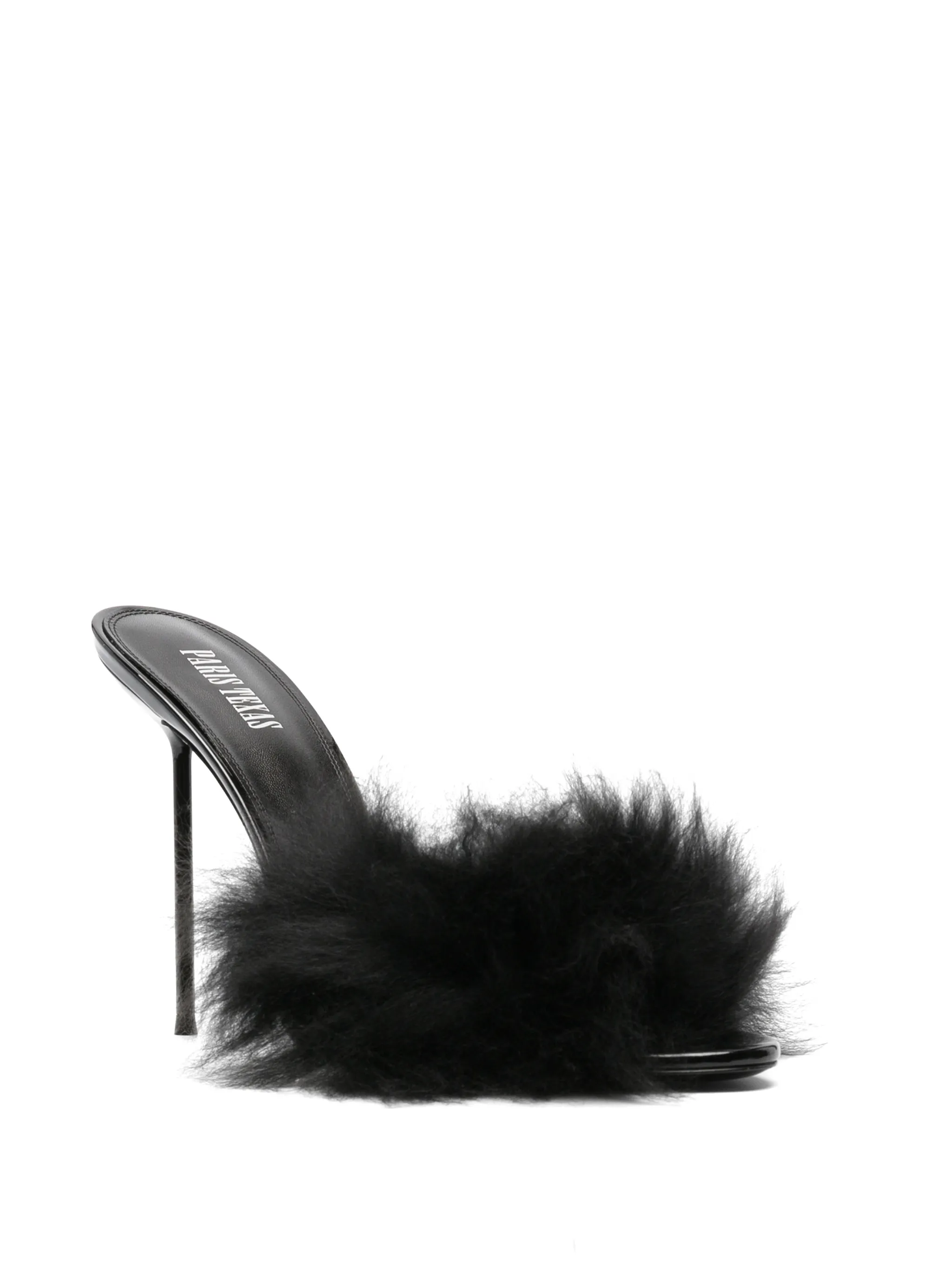 Lidia furry patent mules 105
