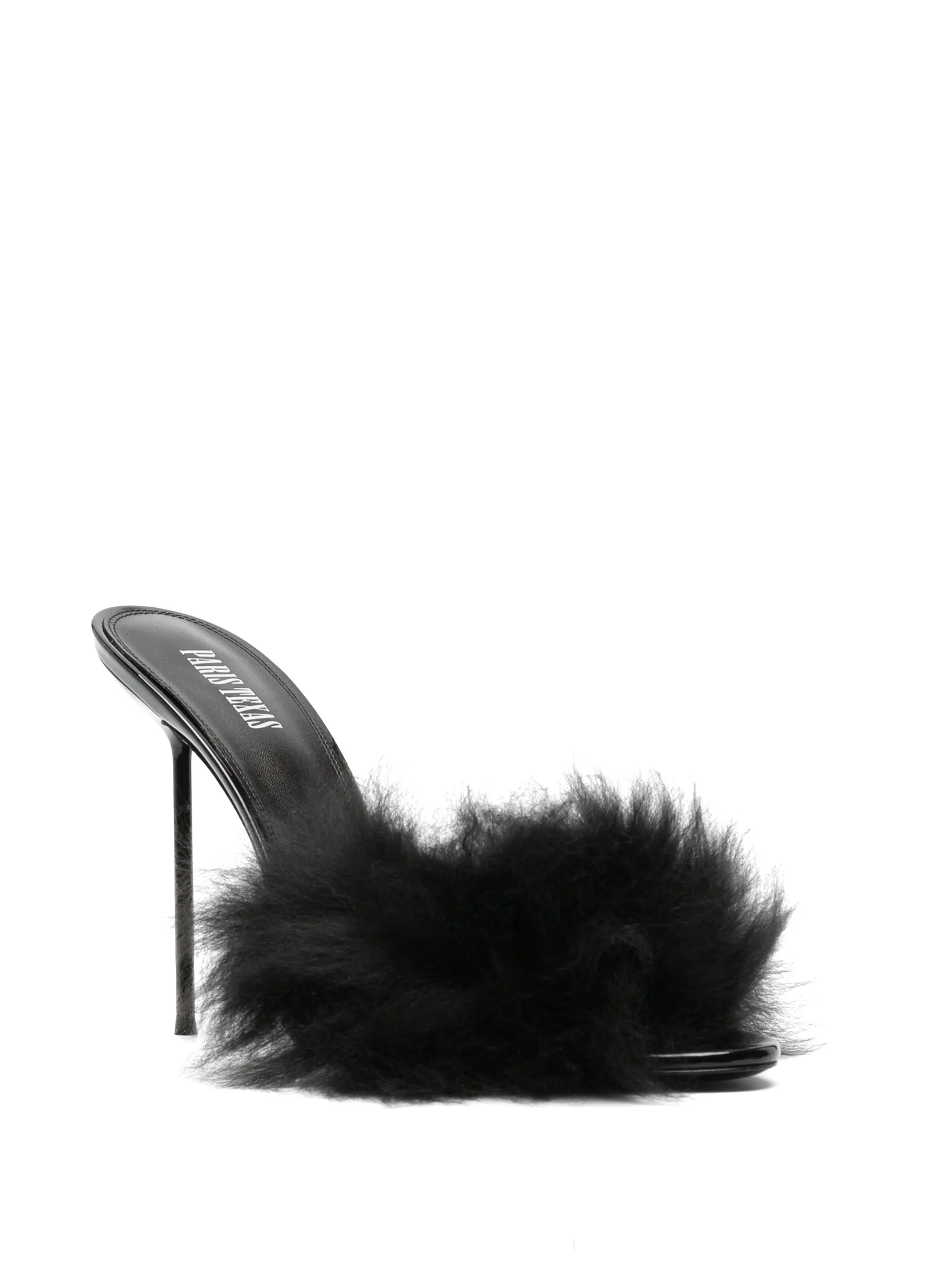 Lidia furry patent mules 105