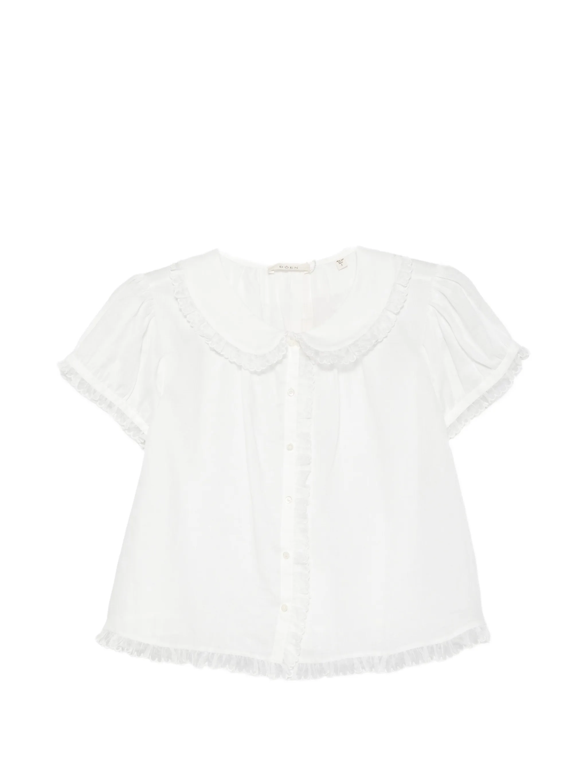 Karina ruffled-trim top