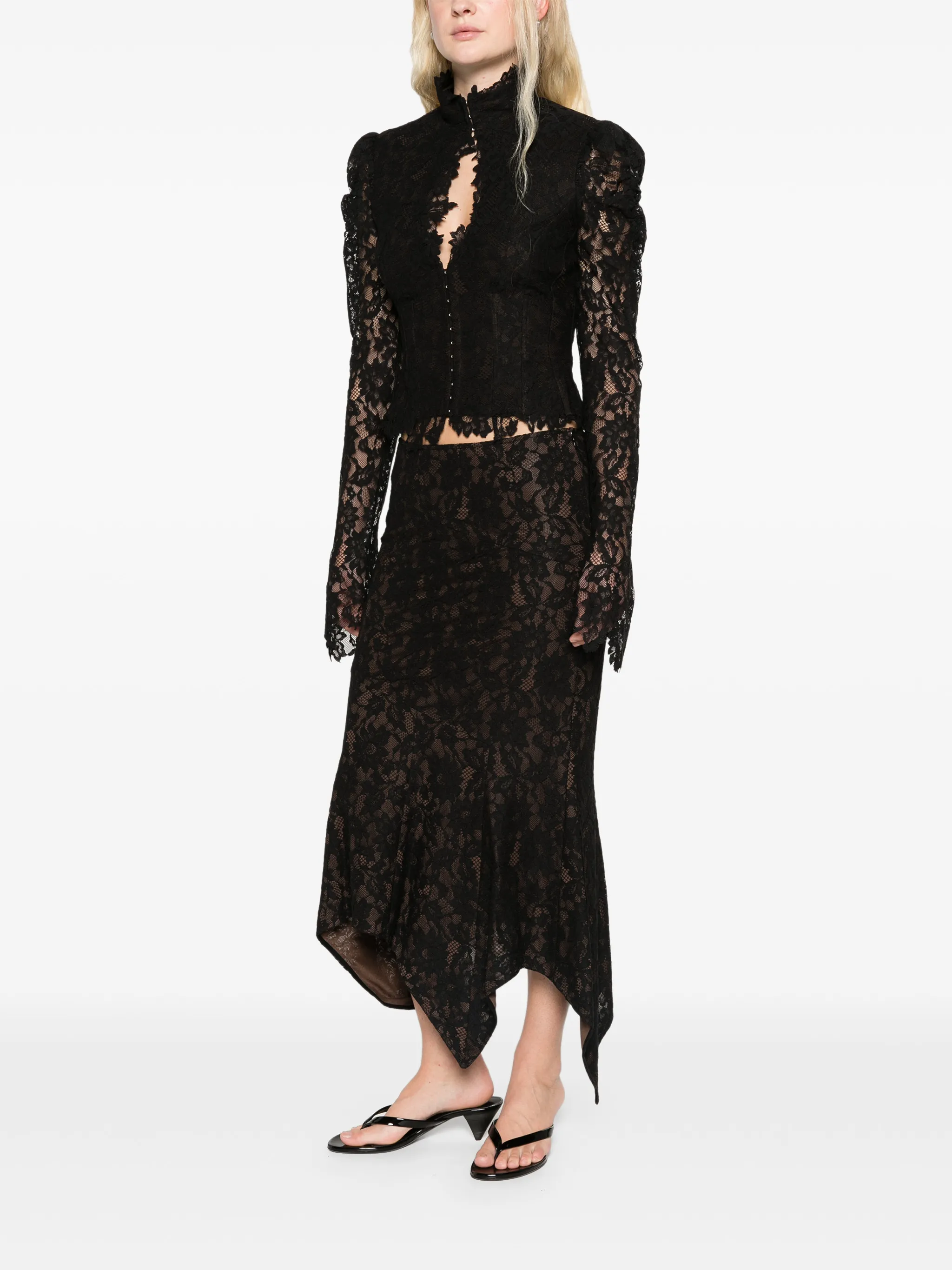Vitalis top in black lace