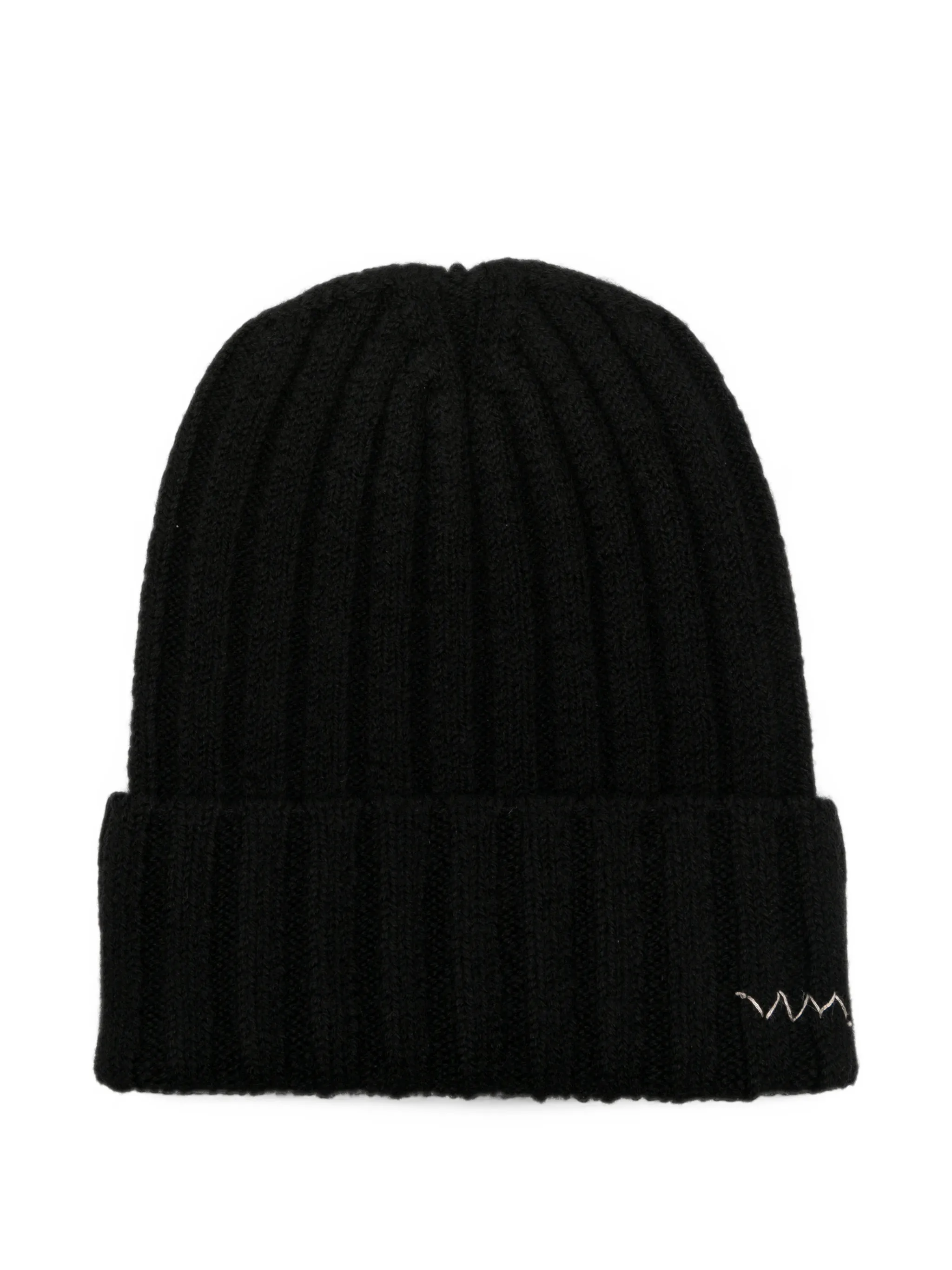 ribbed-knit beanie hat