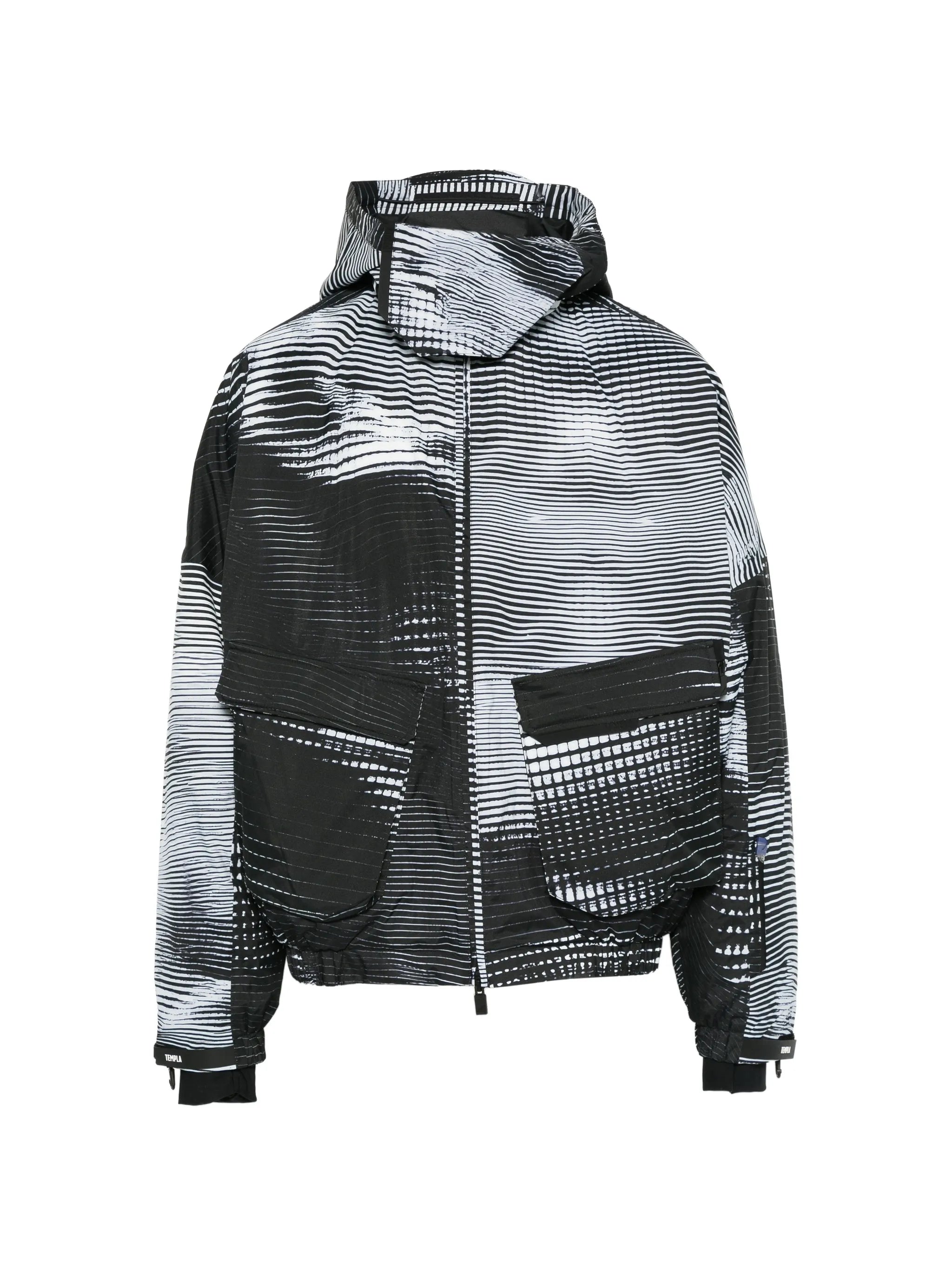 Dysydent vector-print bomber jacket