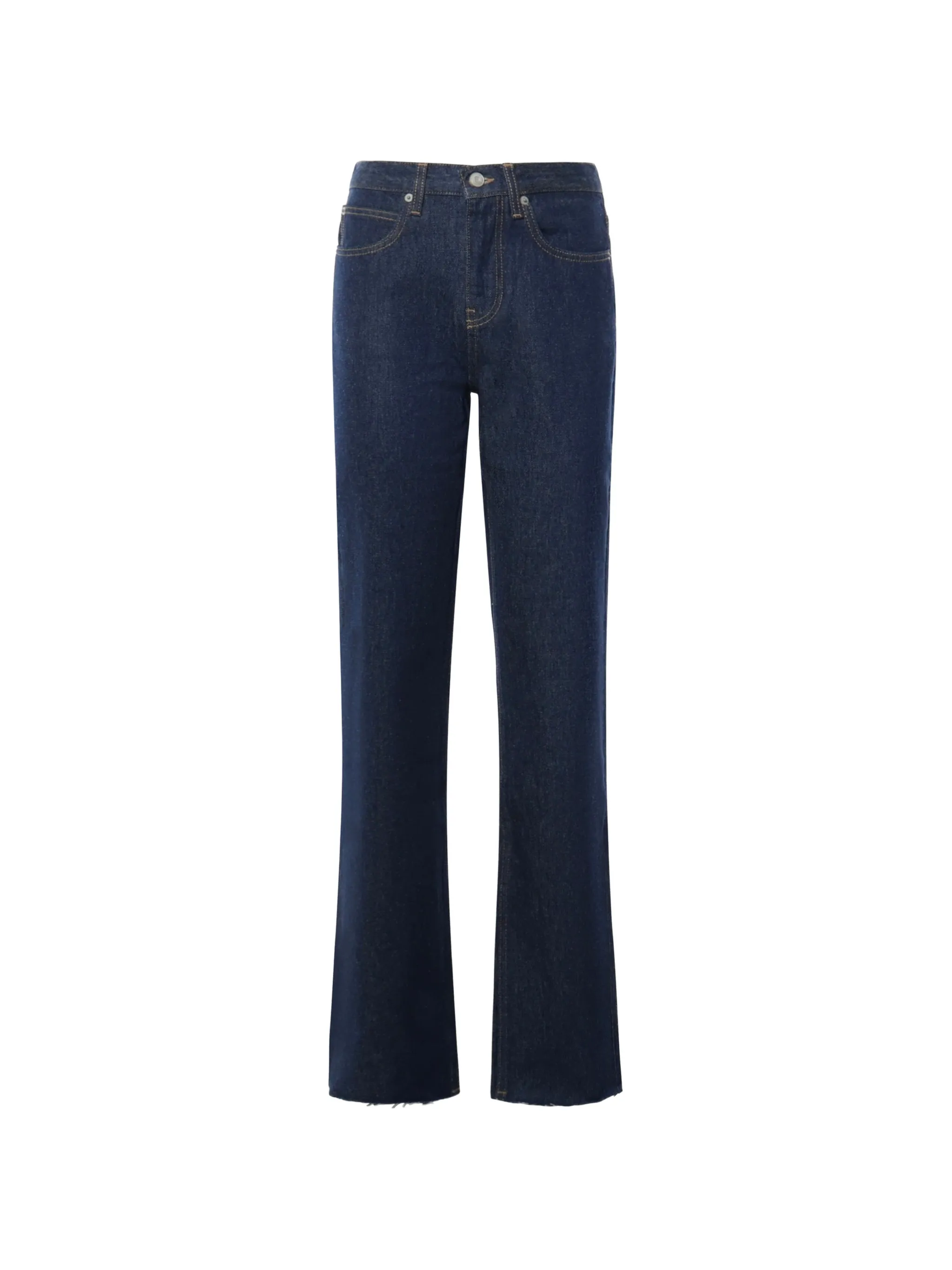 Dalston raw-edge straight-leg jeans