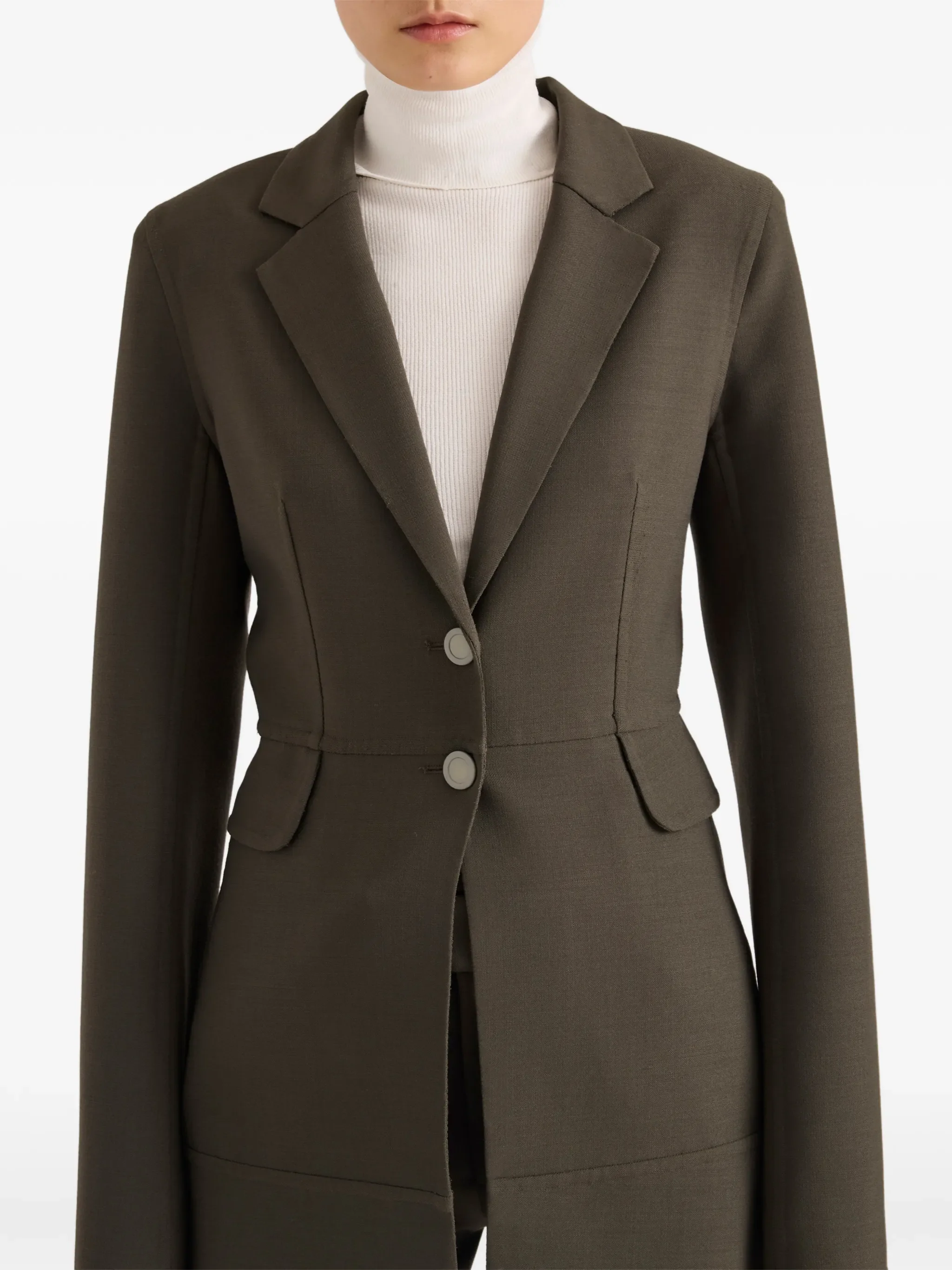 Maera jacket in bi-stretch double wool