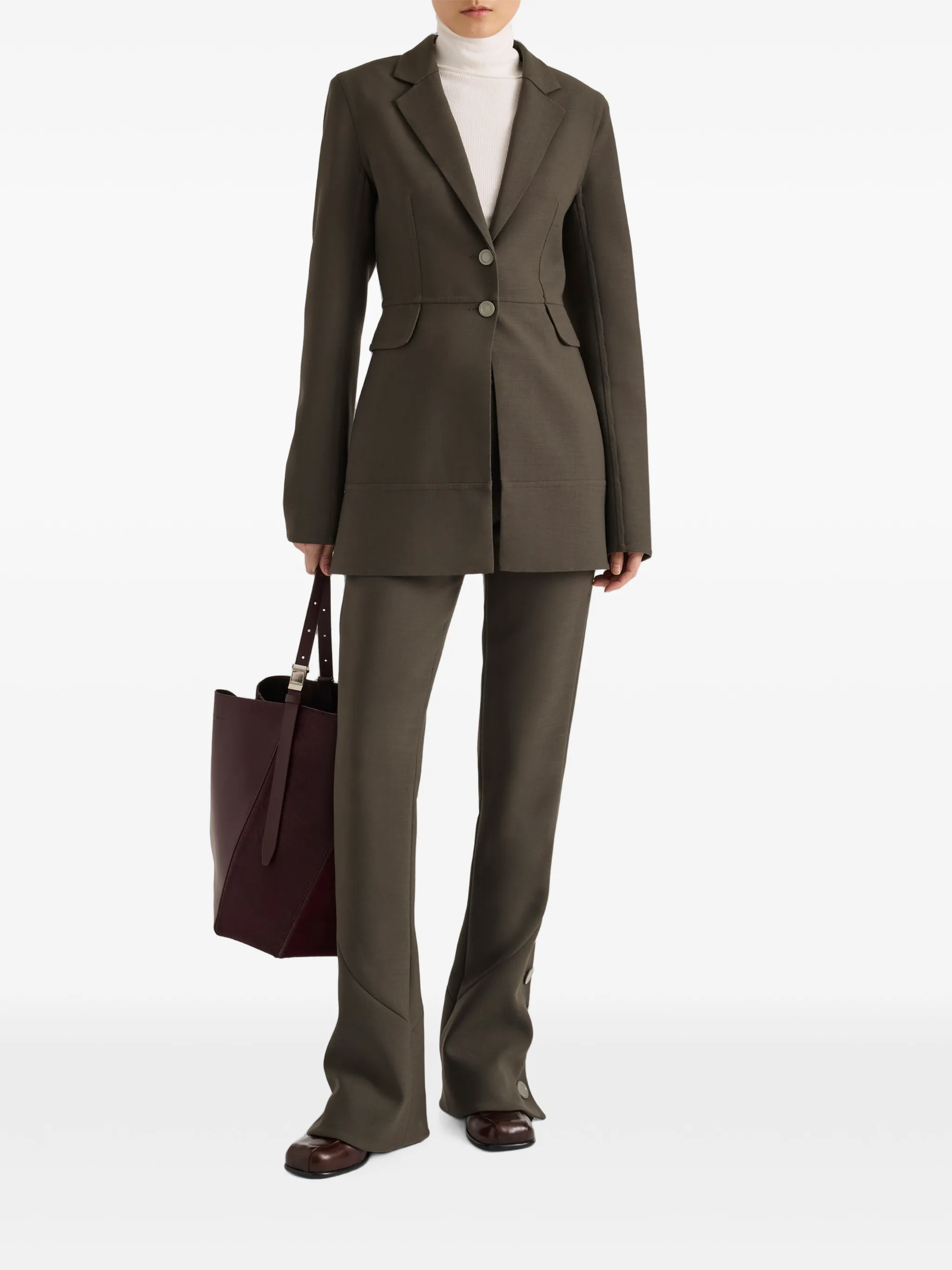 Maera jacket in bi-stretch double wool