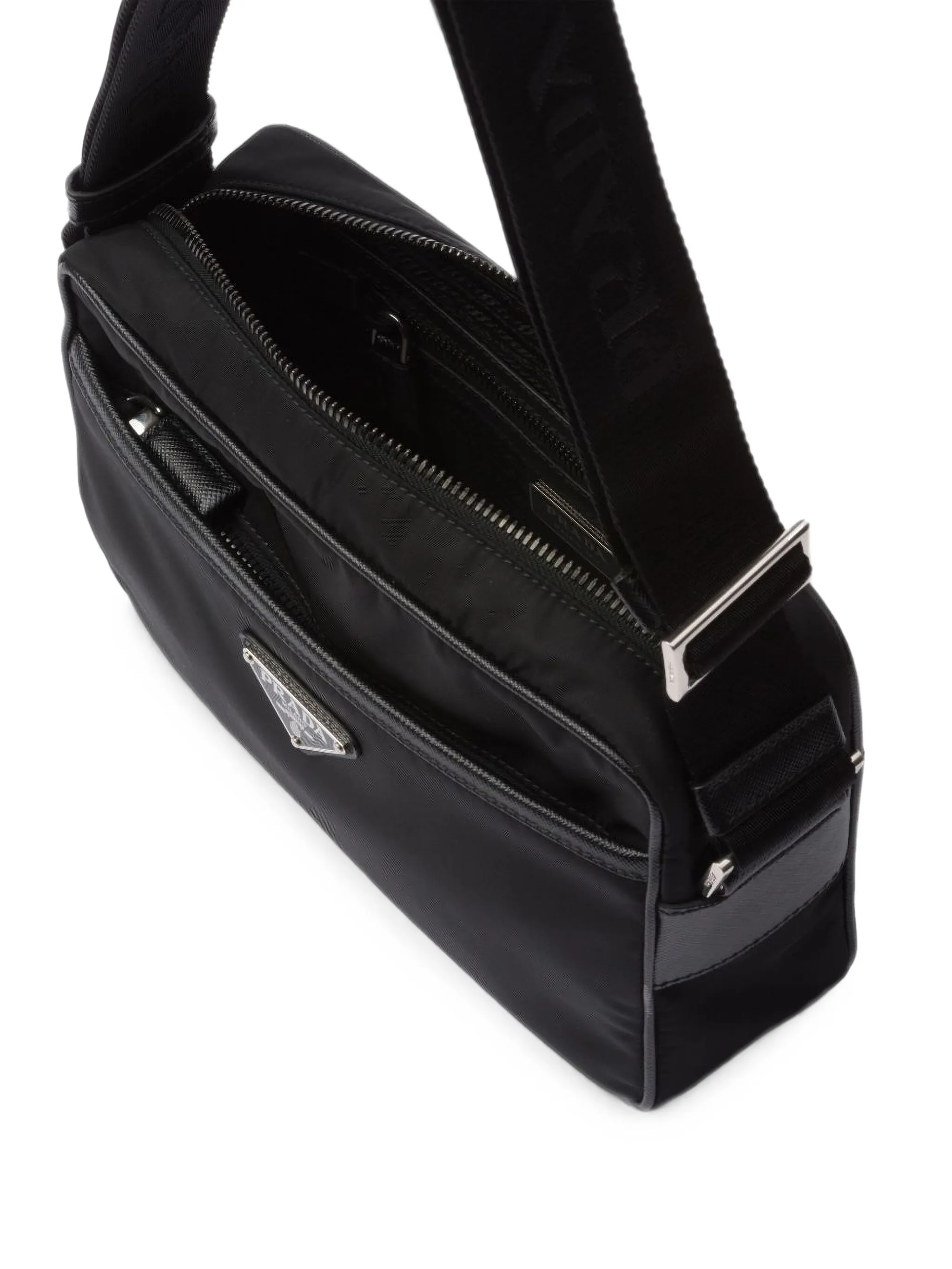 Re-Nylon and Saffiano shoulder bag