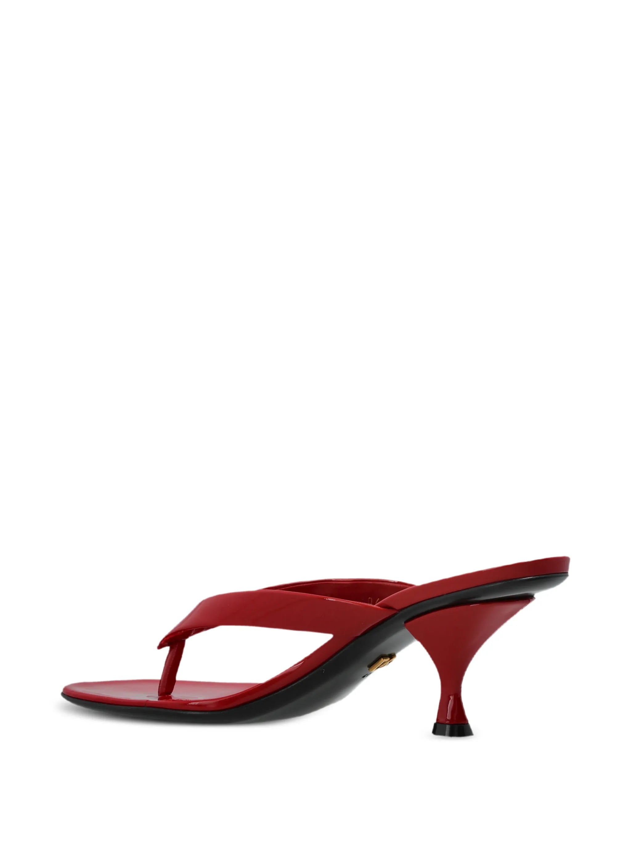Claudia patent leather thong sandals
