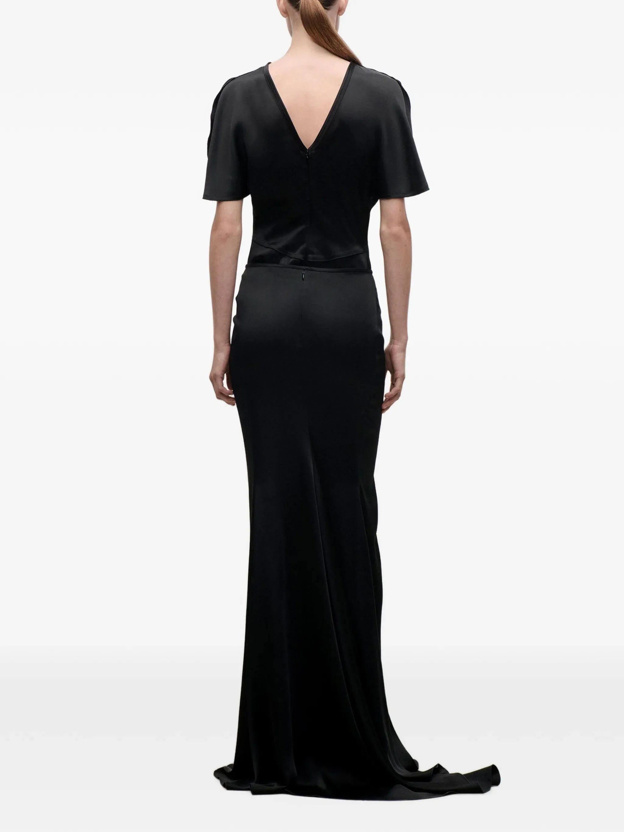 Isabella ruched maxi skirt