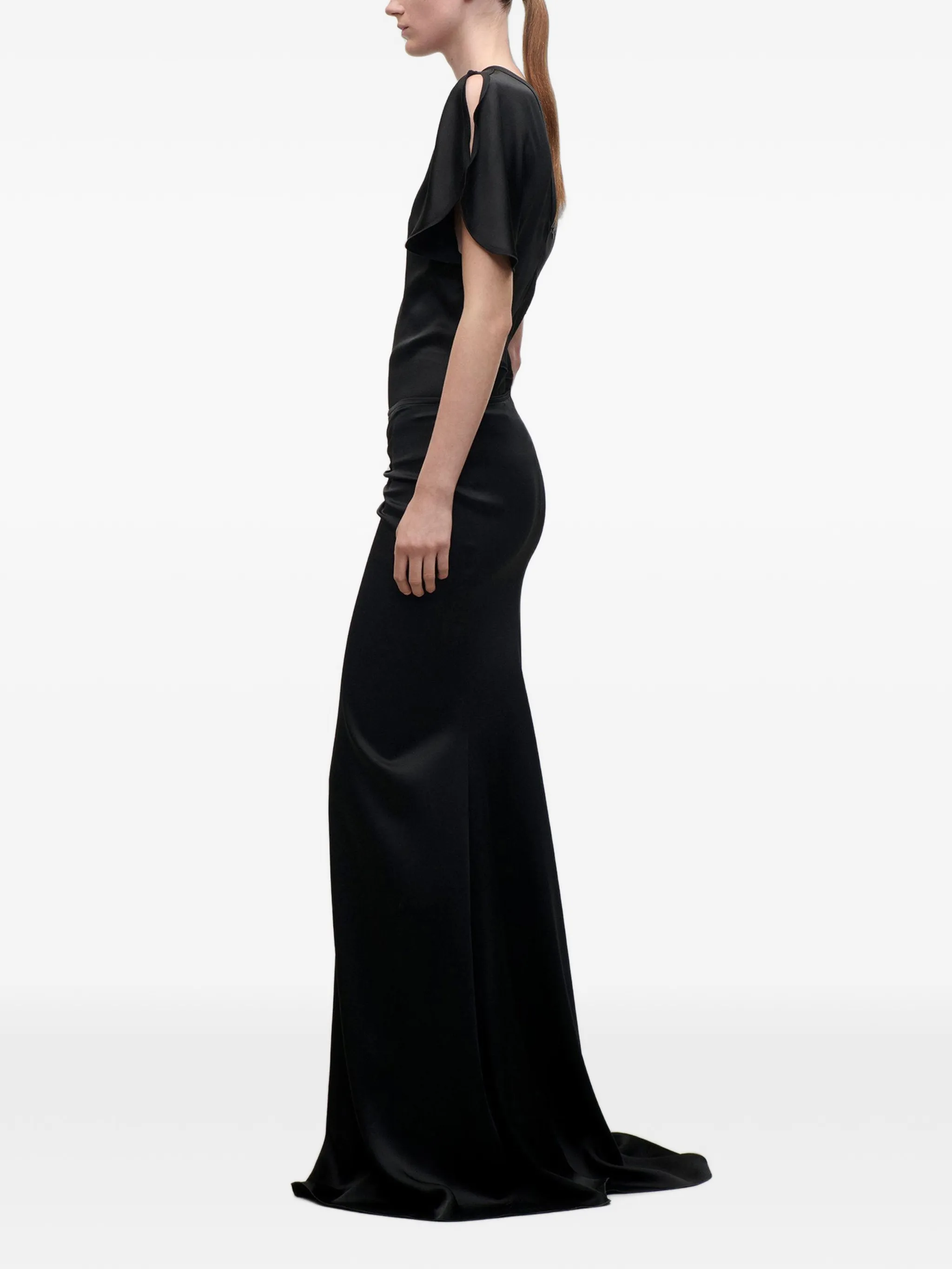 Isabella ruched maxi skirt