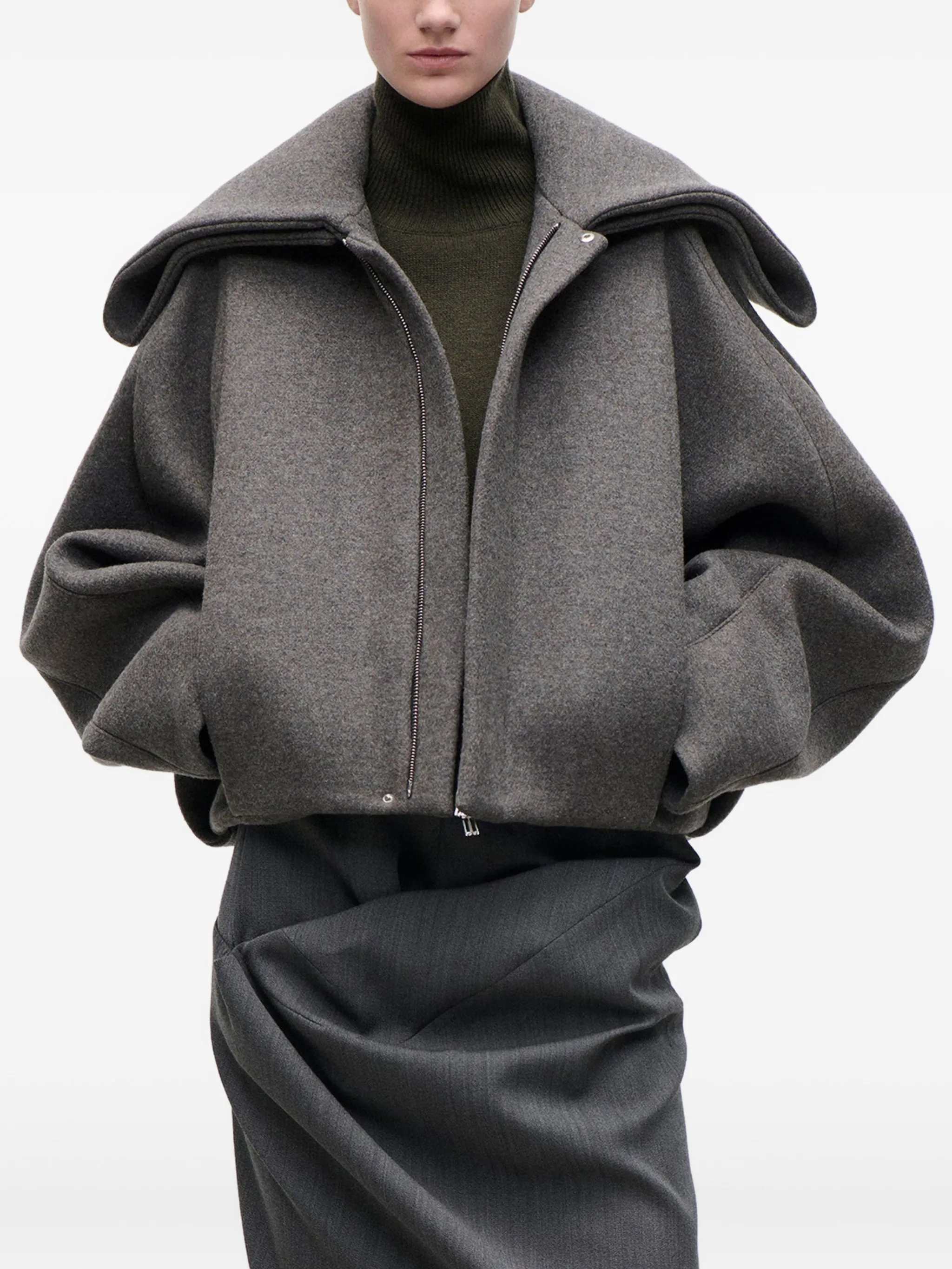 folded-collar jacket