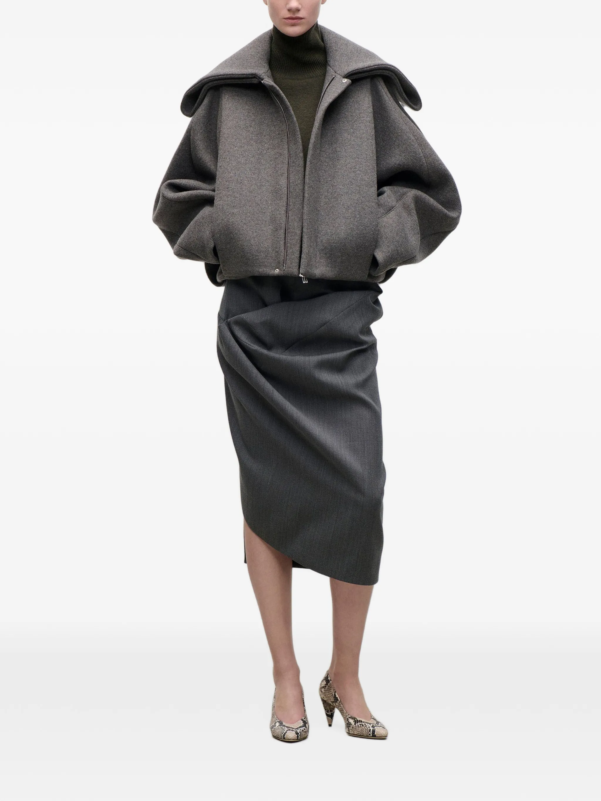 folded-collar jacket