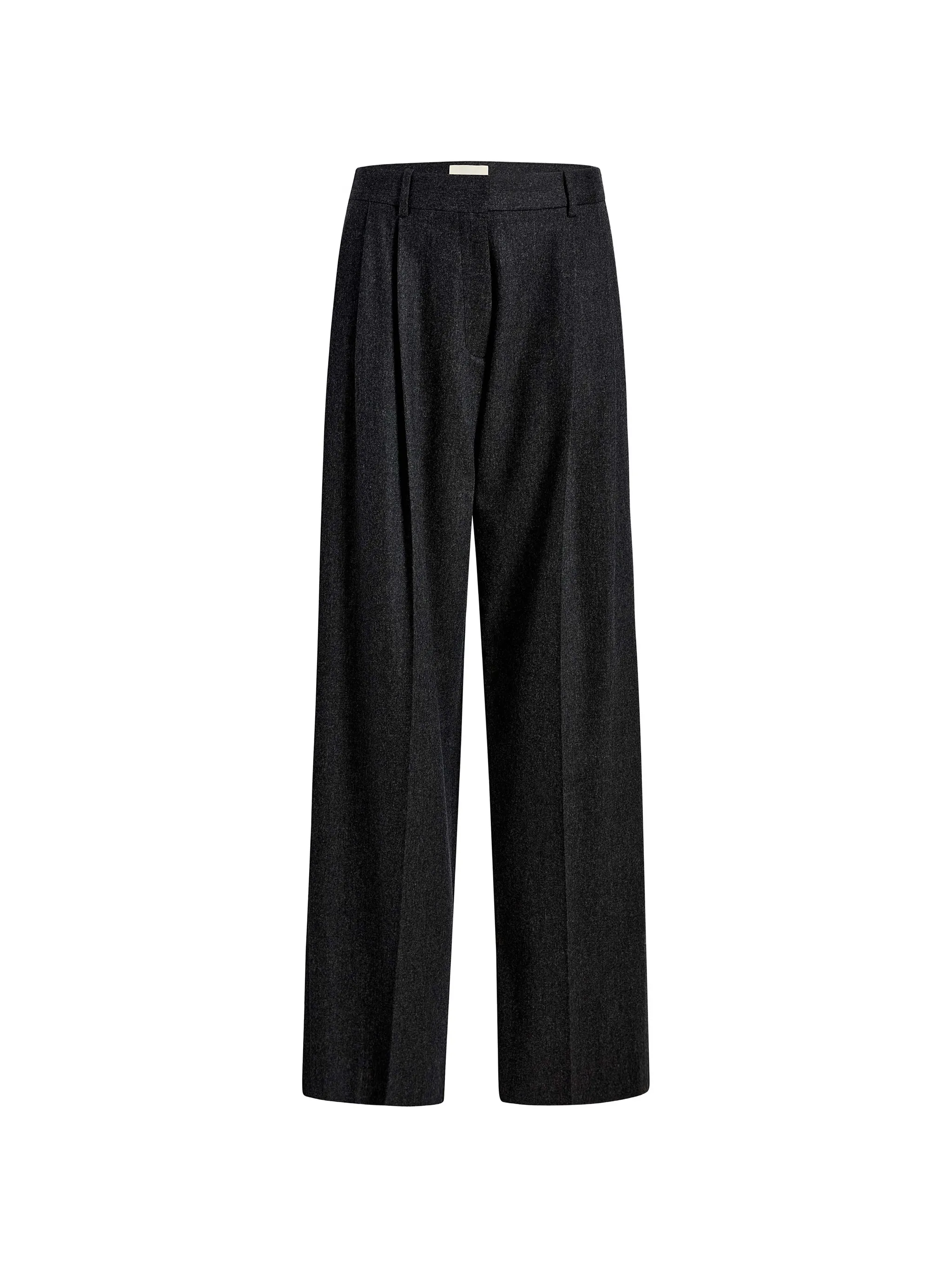 pleated wide-leg trousers