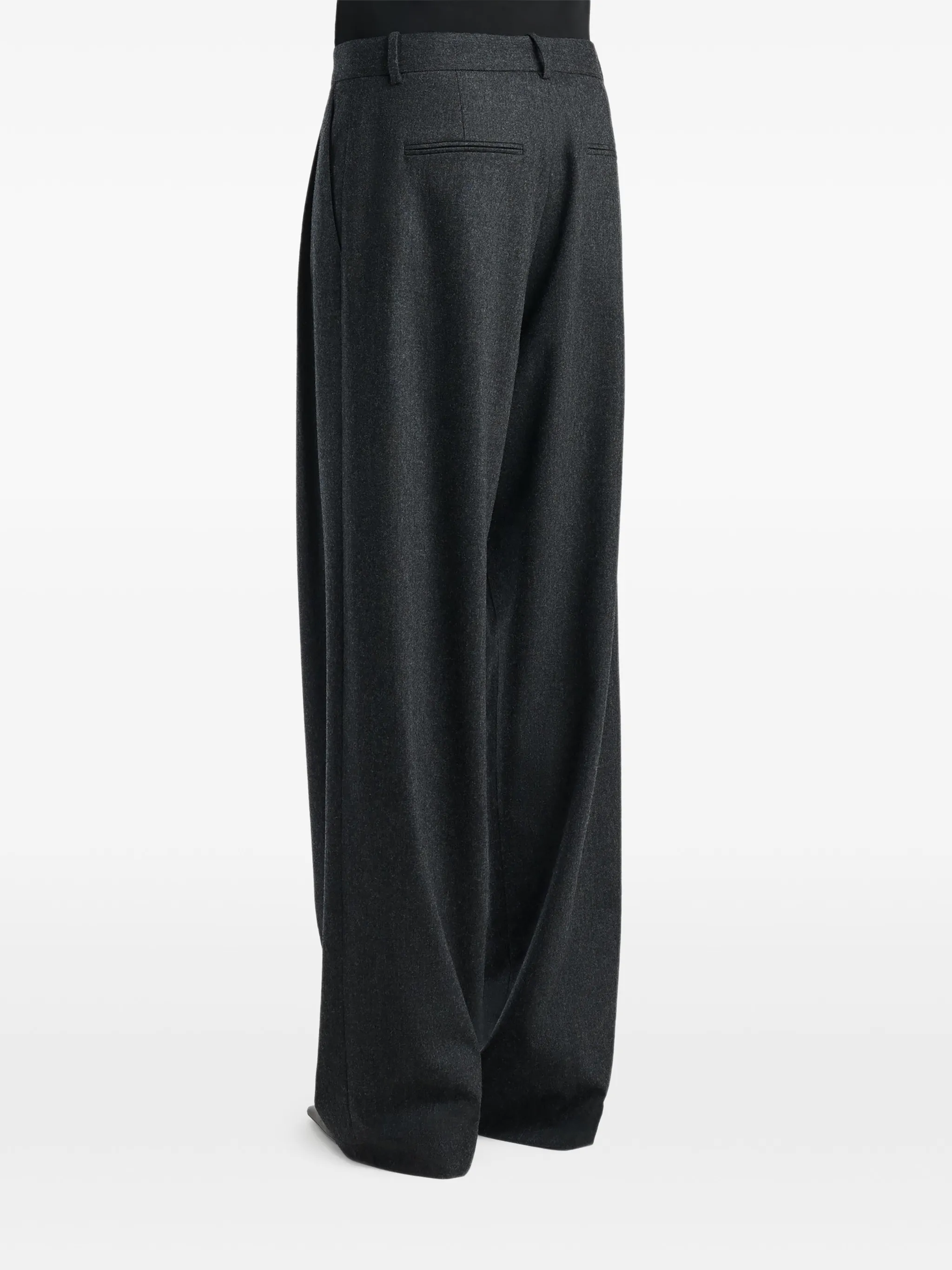 pleated wide-leg trousers