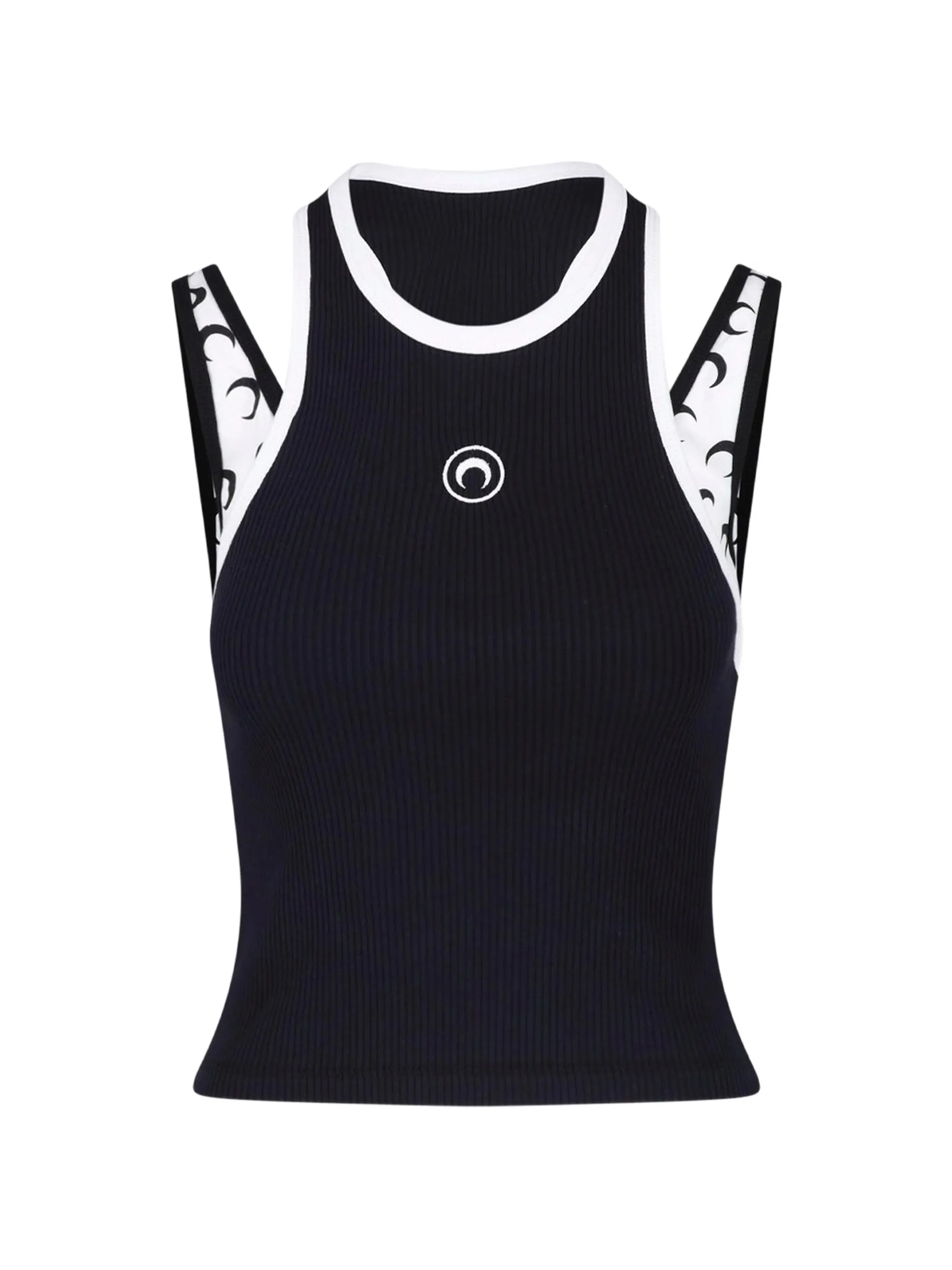 layered jersey tank top