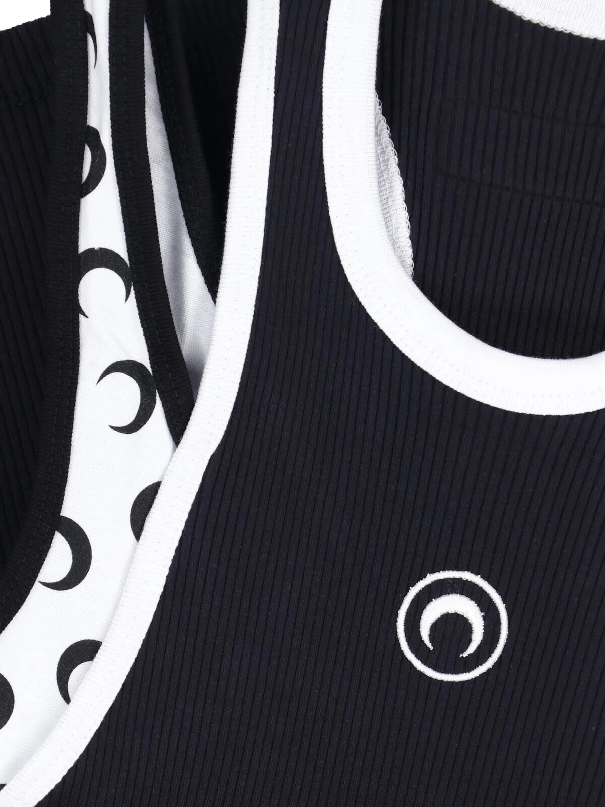 layered jersey tank top