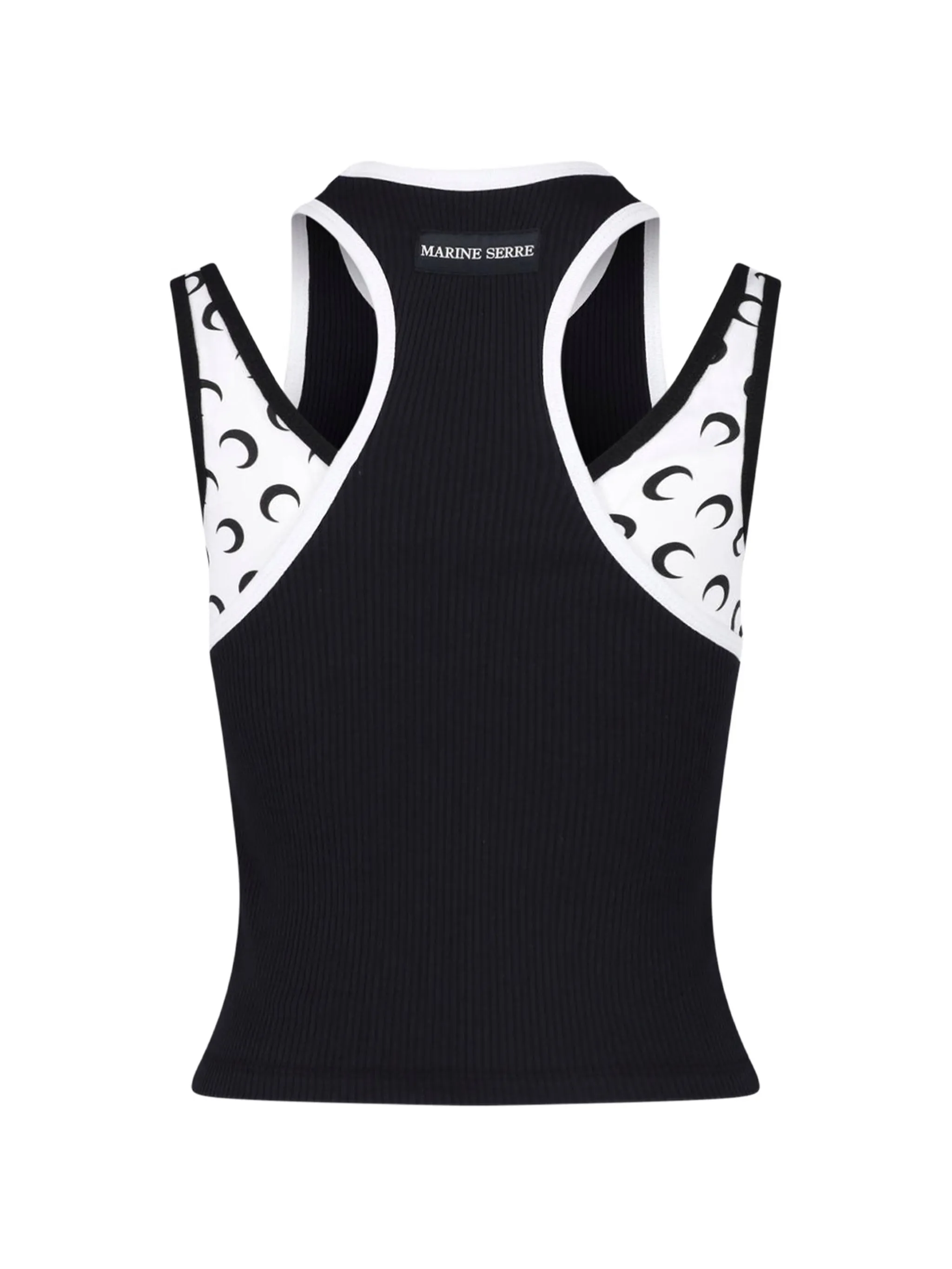 layered jersey tank top