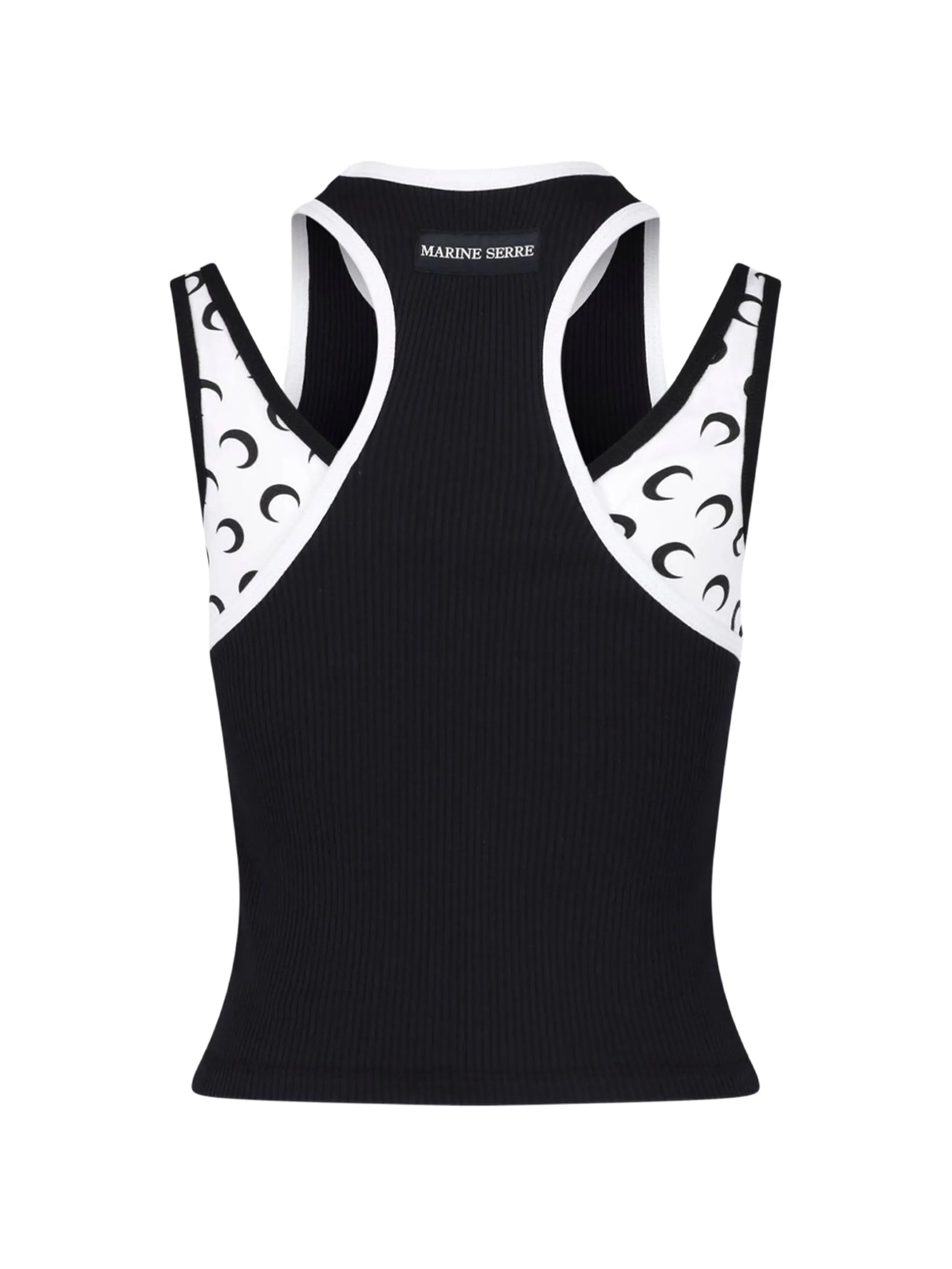 layered jersey tank top