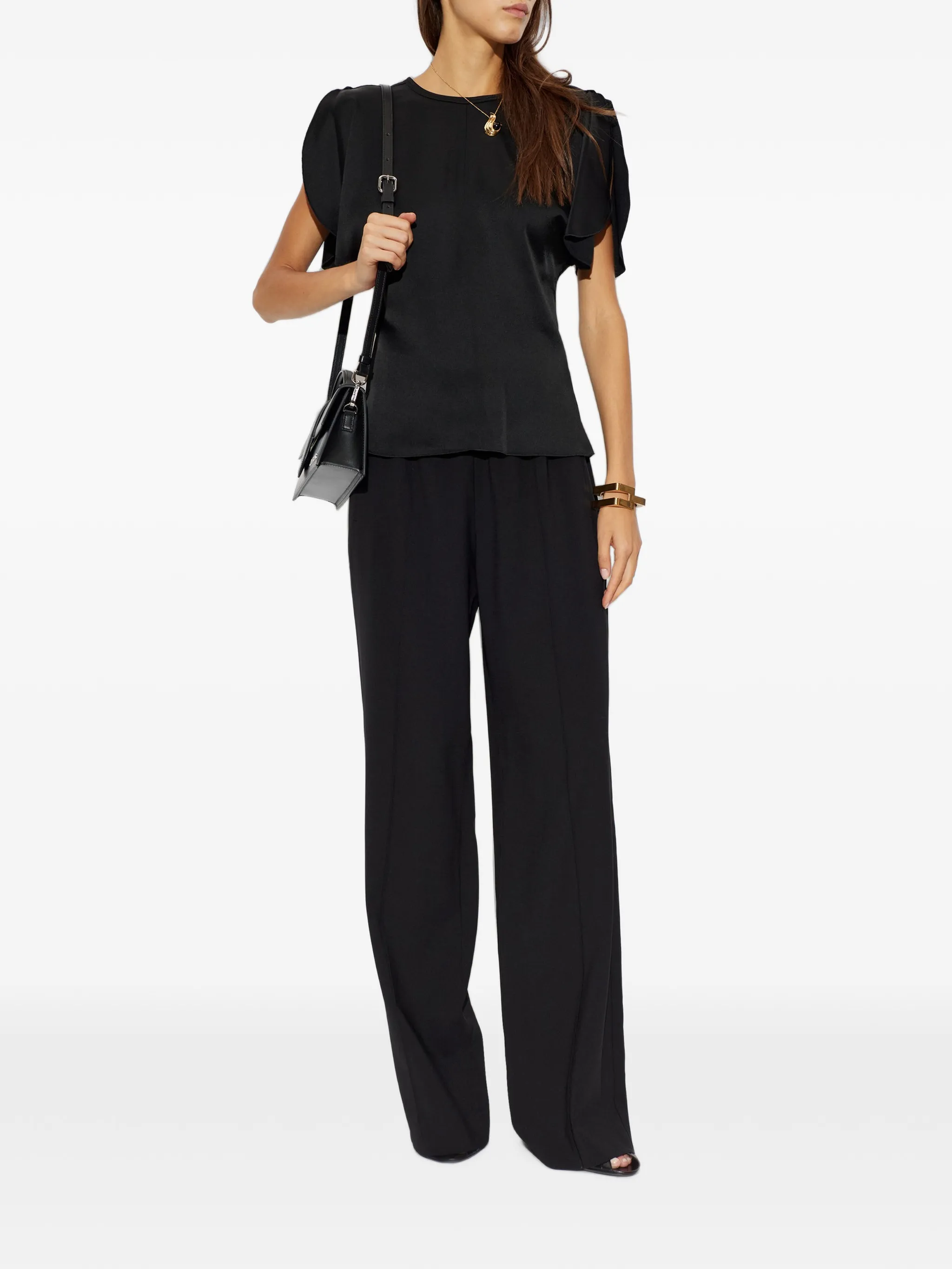 Bela ruffled sleeveless top