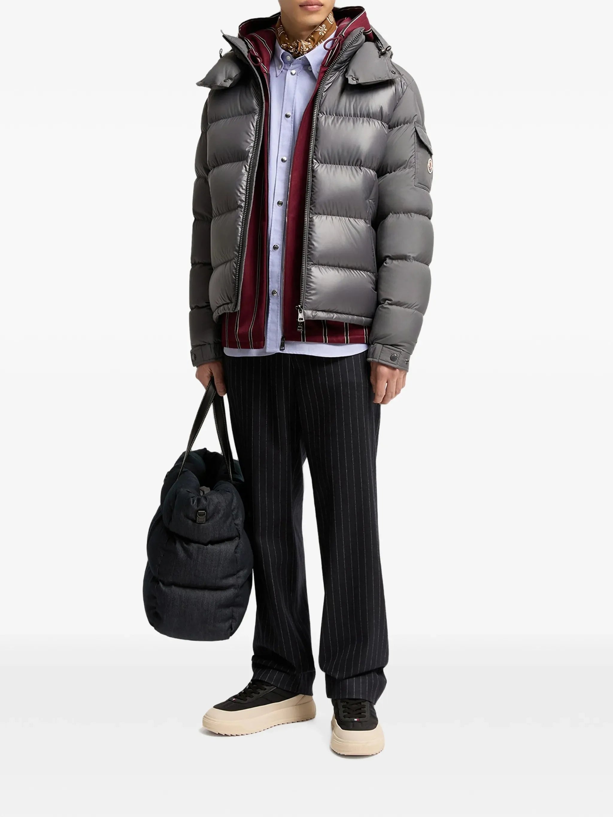 quilted hooded jacket