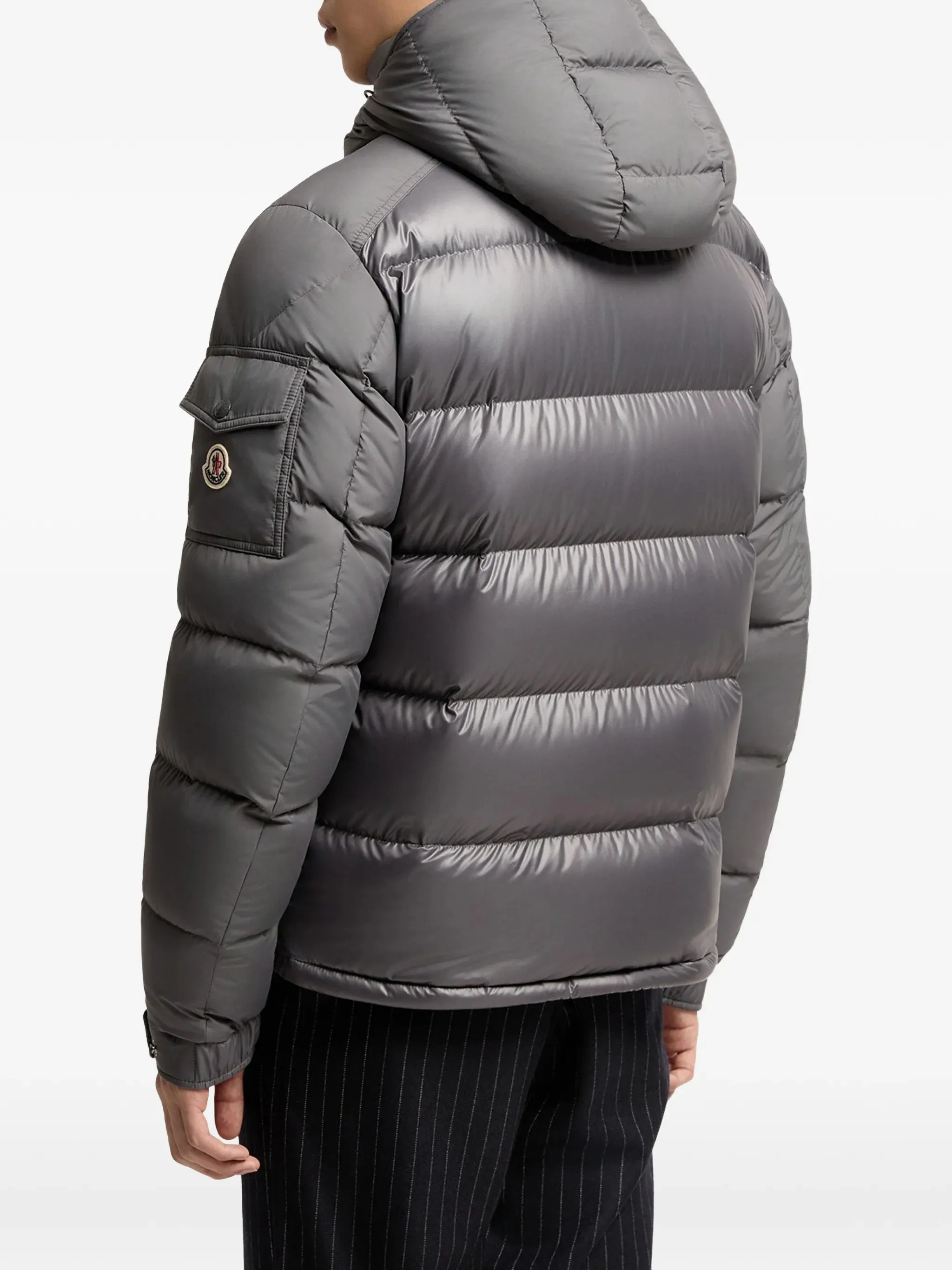 quilted hooded jacket