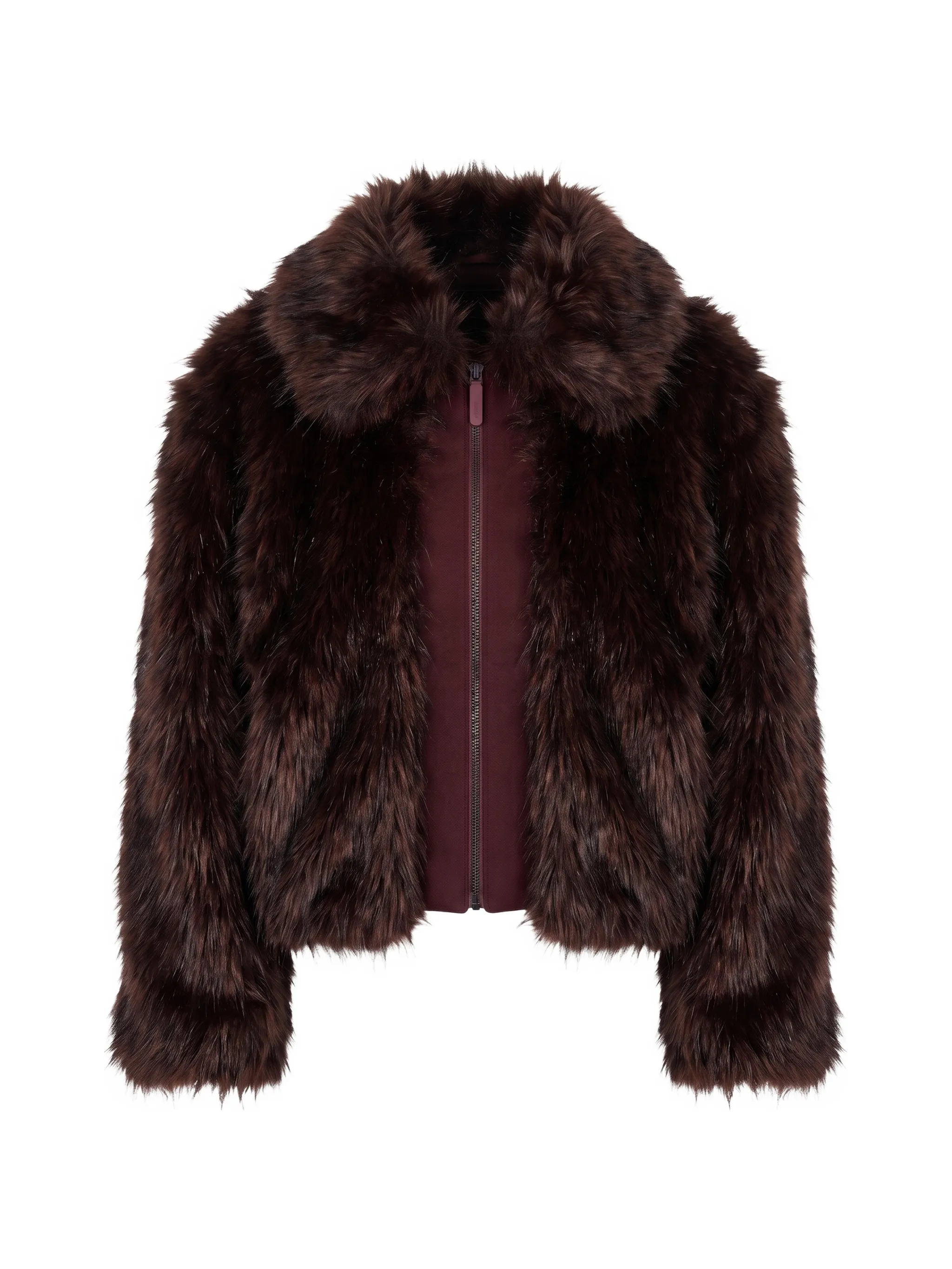 faux-fur collar coat