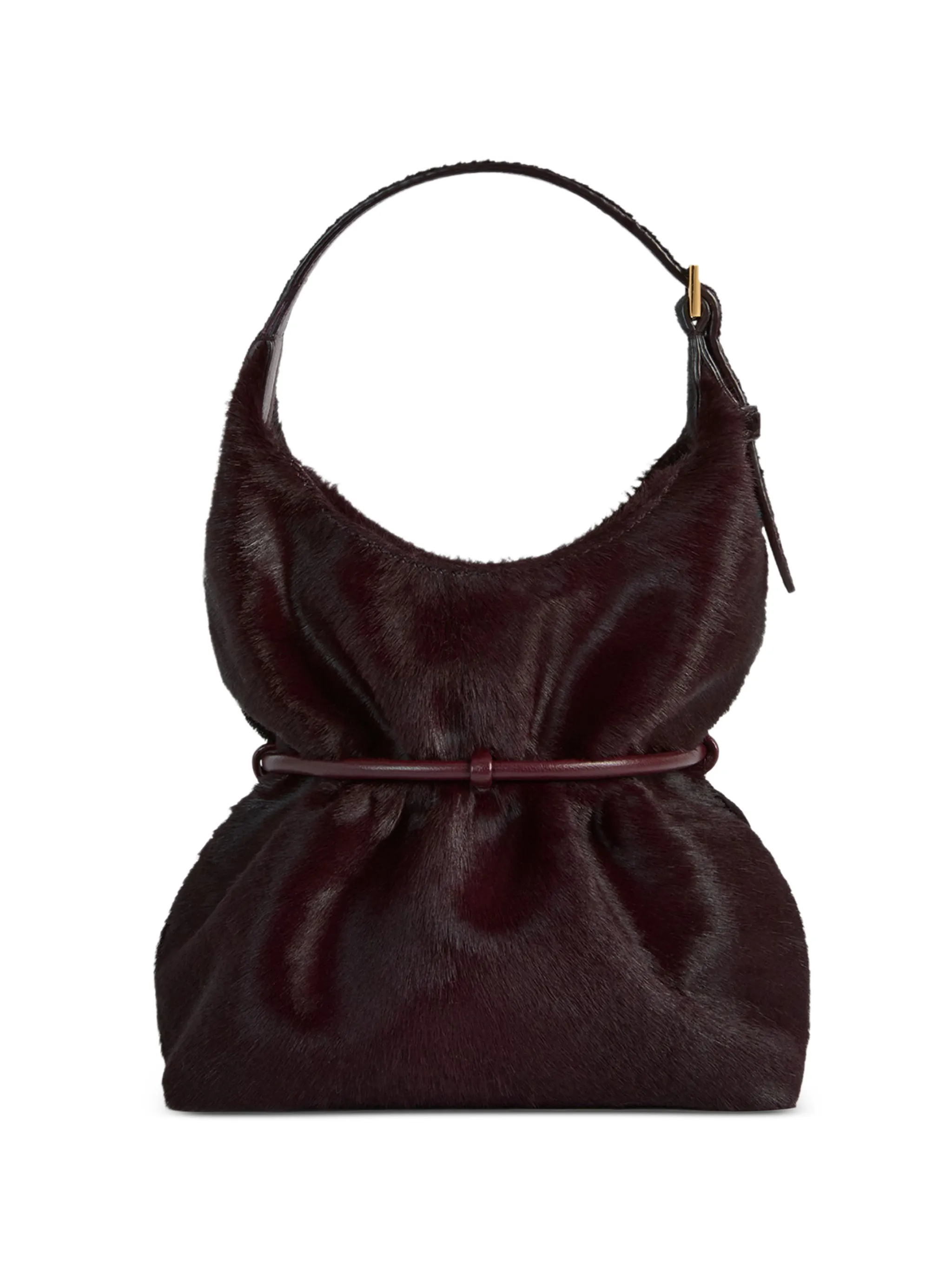 mini Sphynx hair-on leather shoulder bag