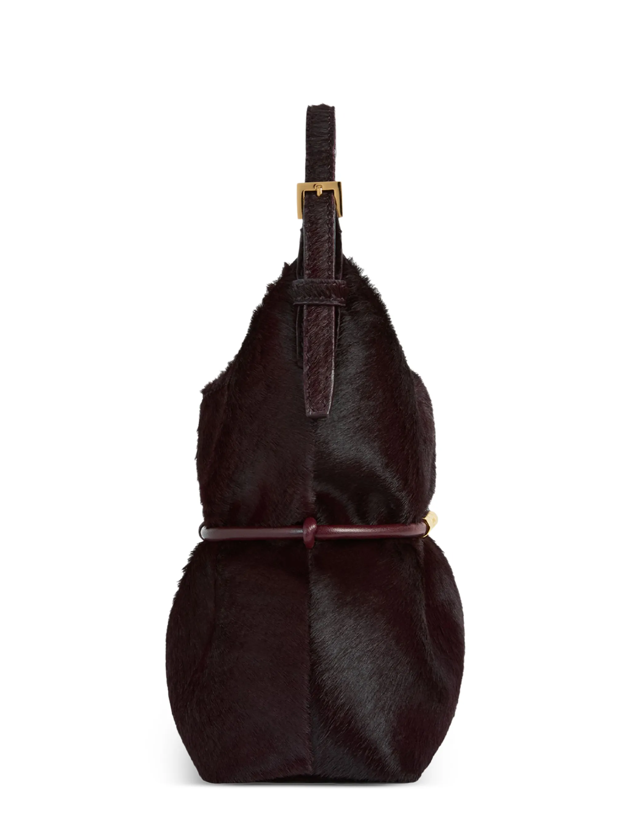 mini Sphynx hair-on leather shoulder bag