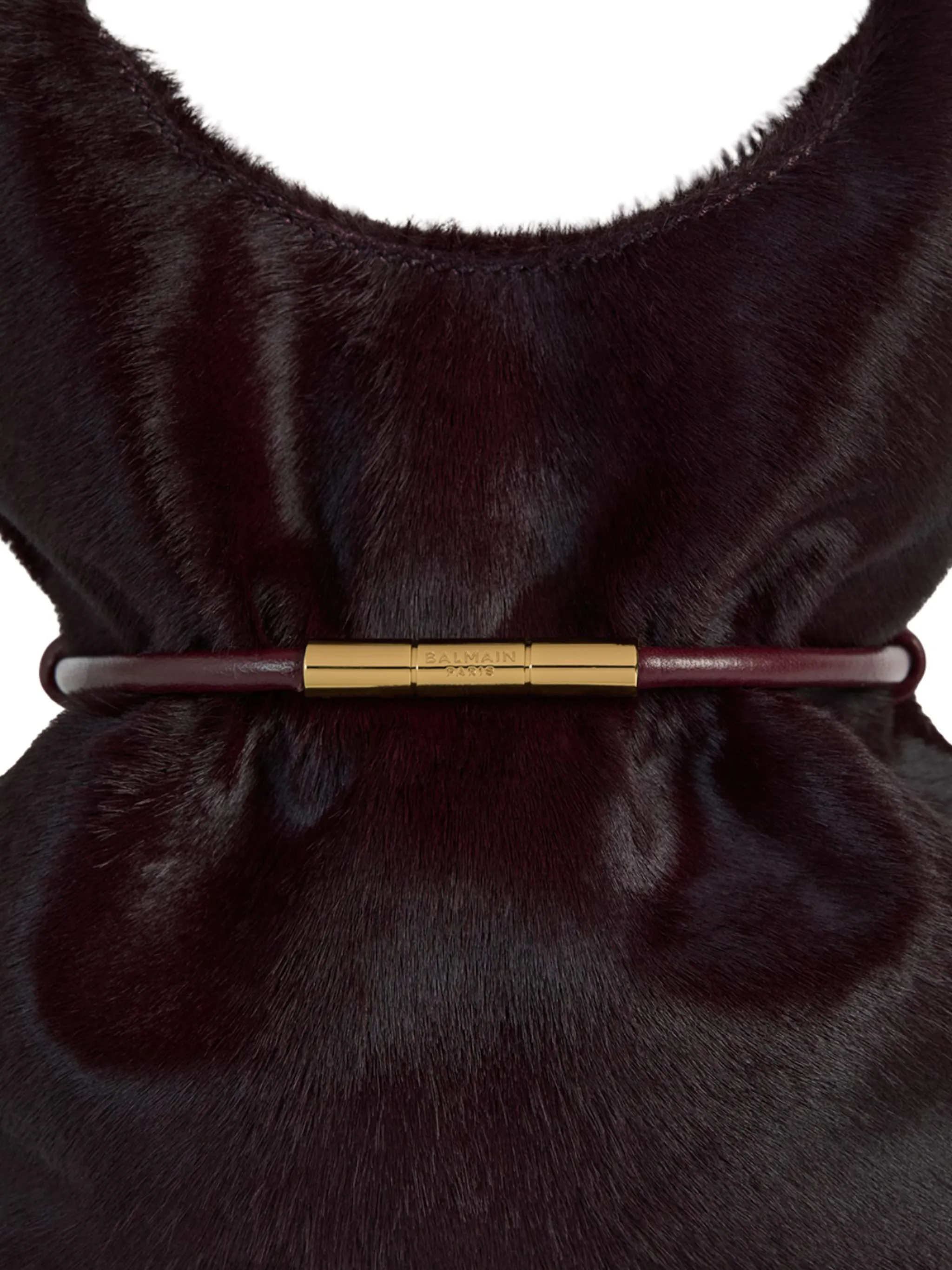 mini Sphynx hair-on leather shoulder bag