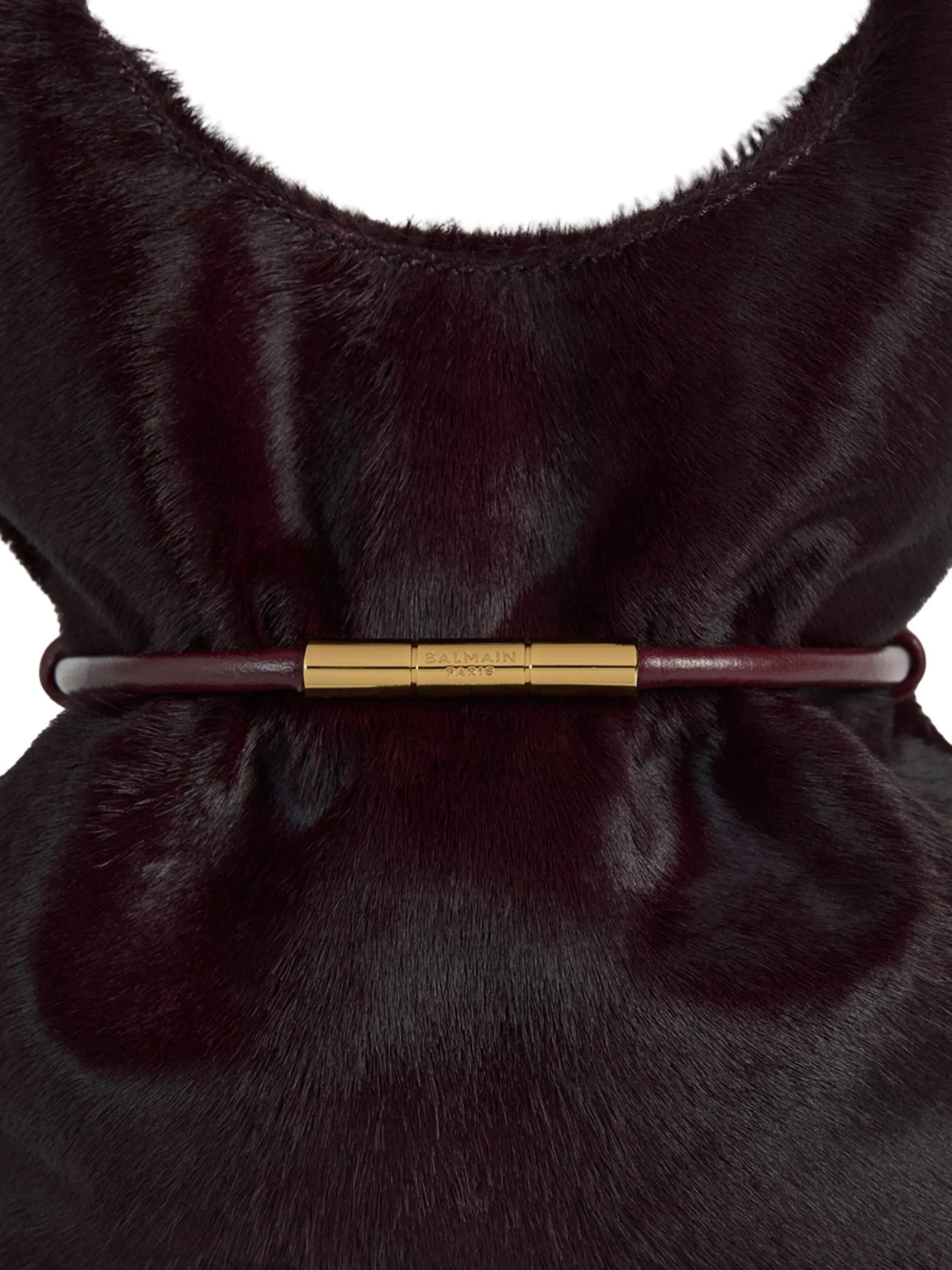 mini Sphynx hair-on leather shoulder bag