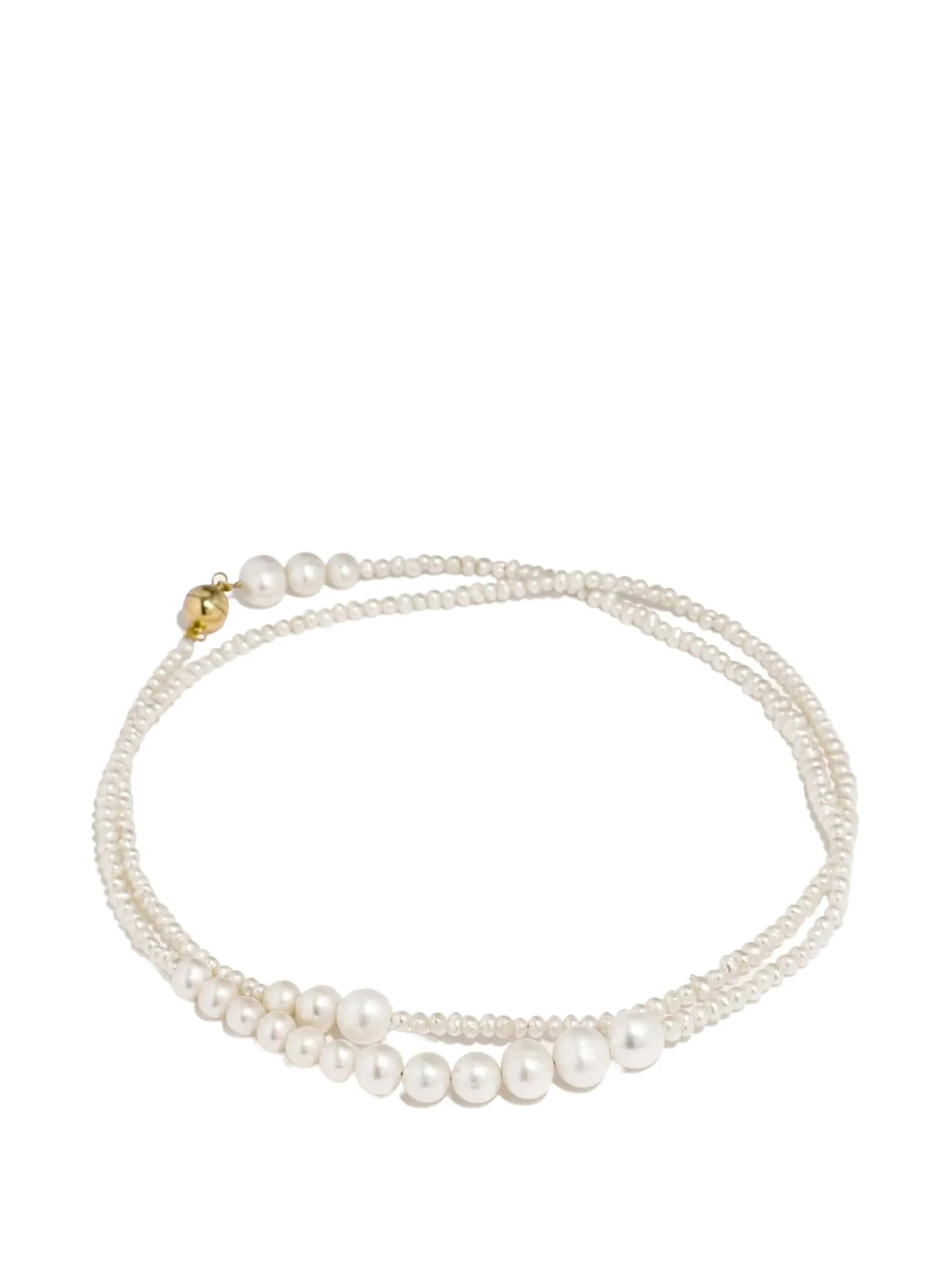 Couplet pearl necklace
