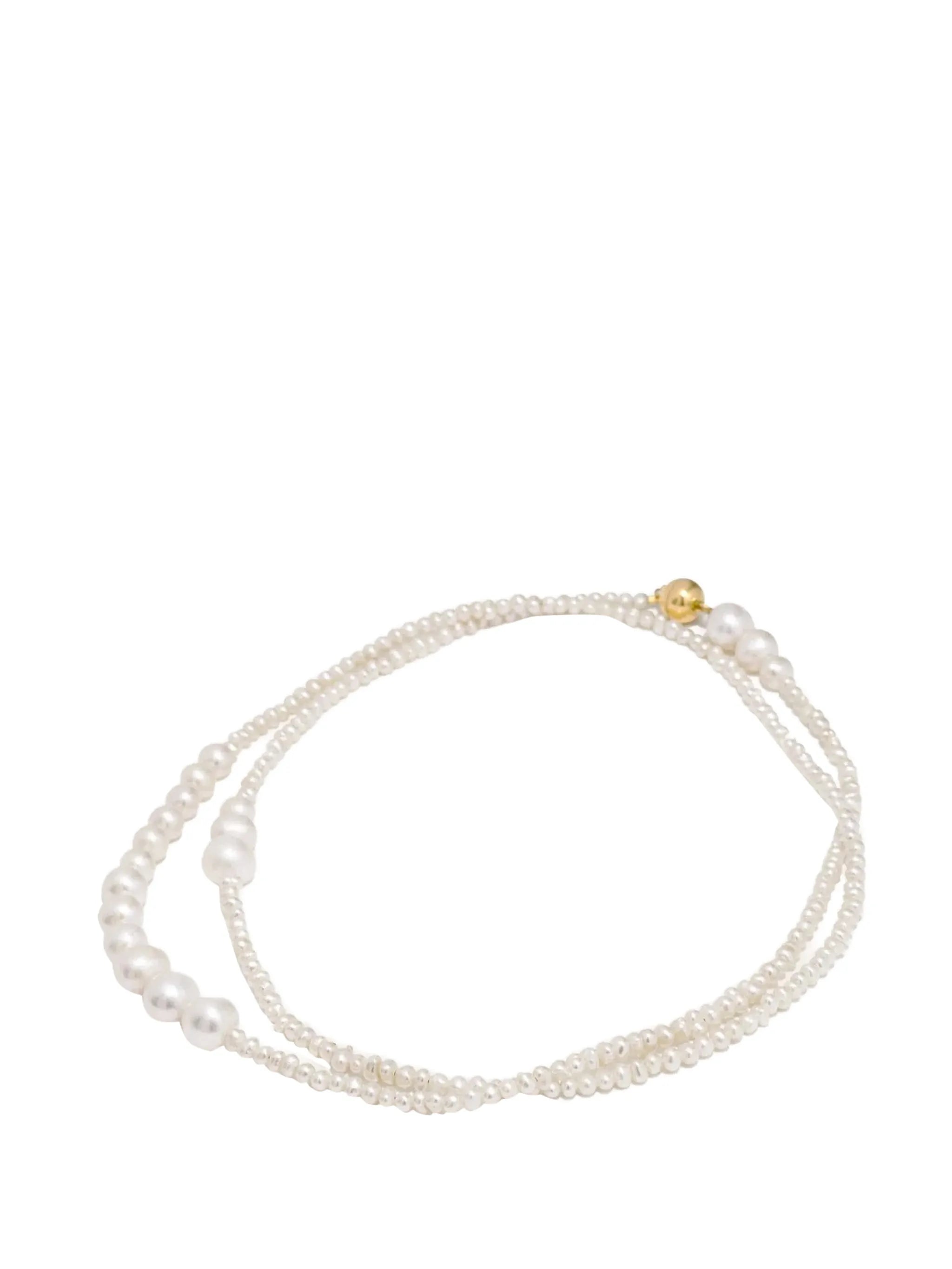 Couplet pearl necklace