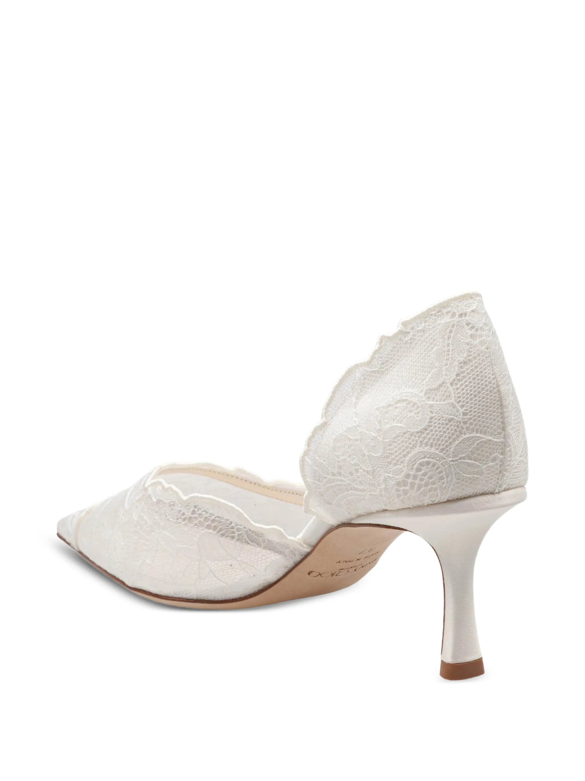 Faiz pump 65 ivory lace pumps