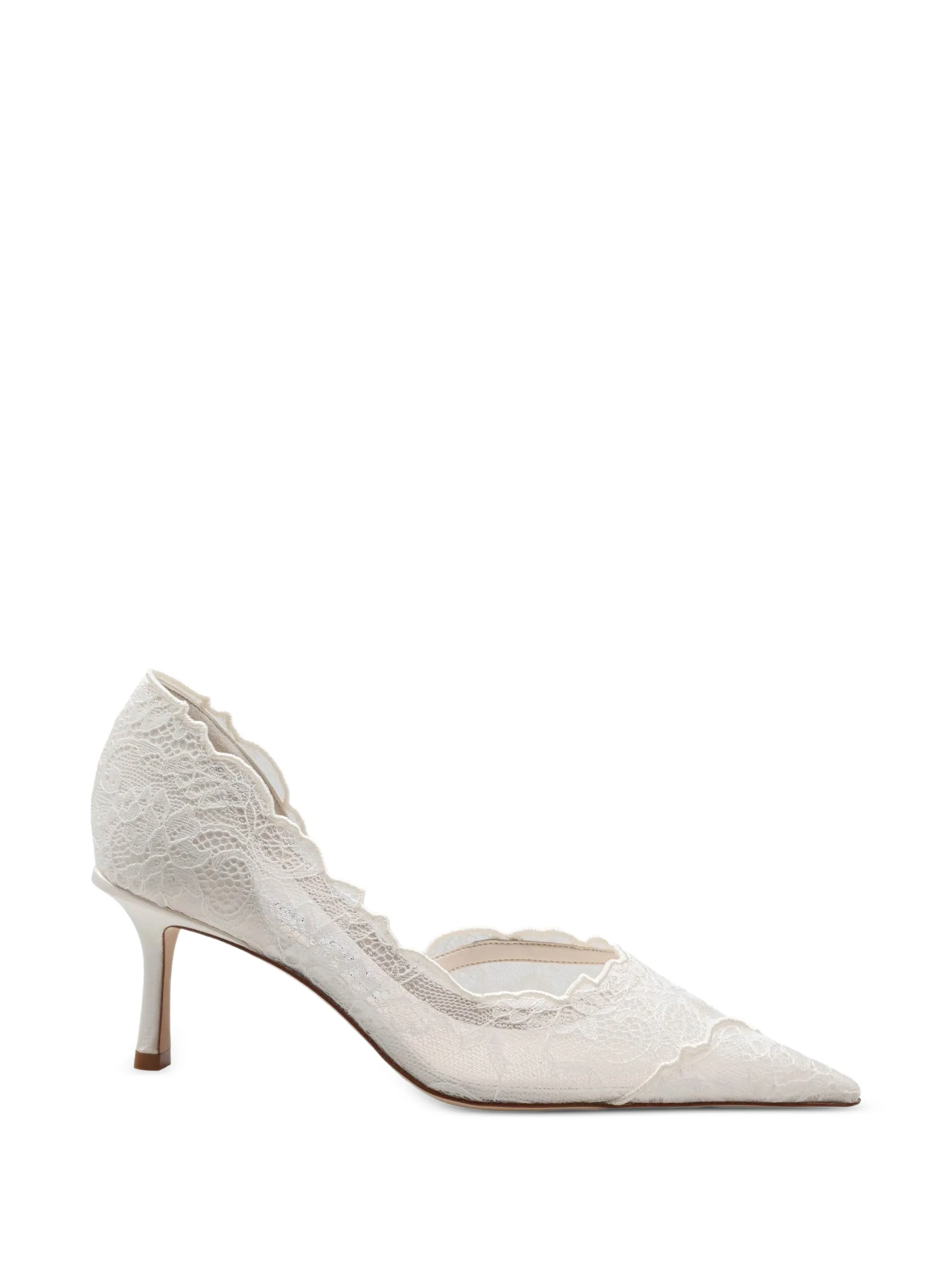 Faiz pump 65 ivory lace pumps