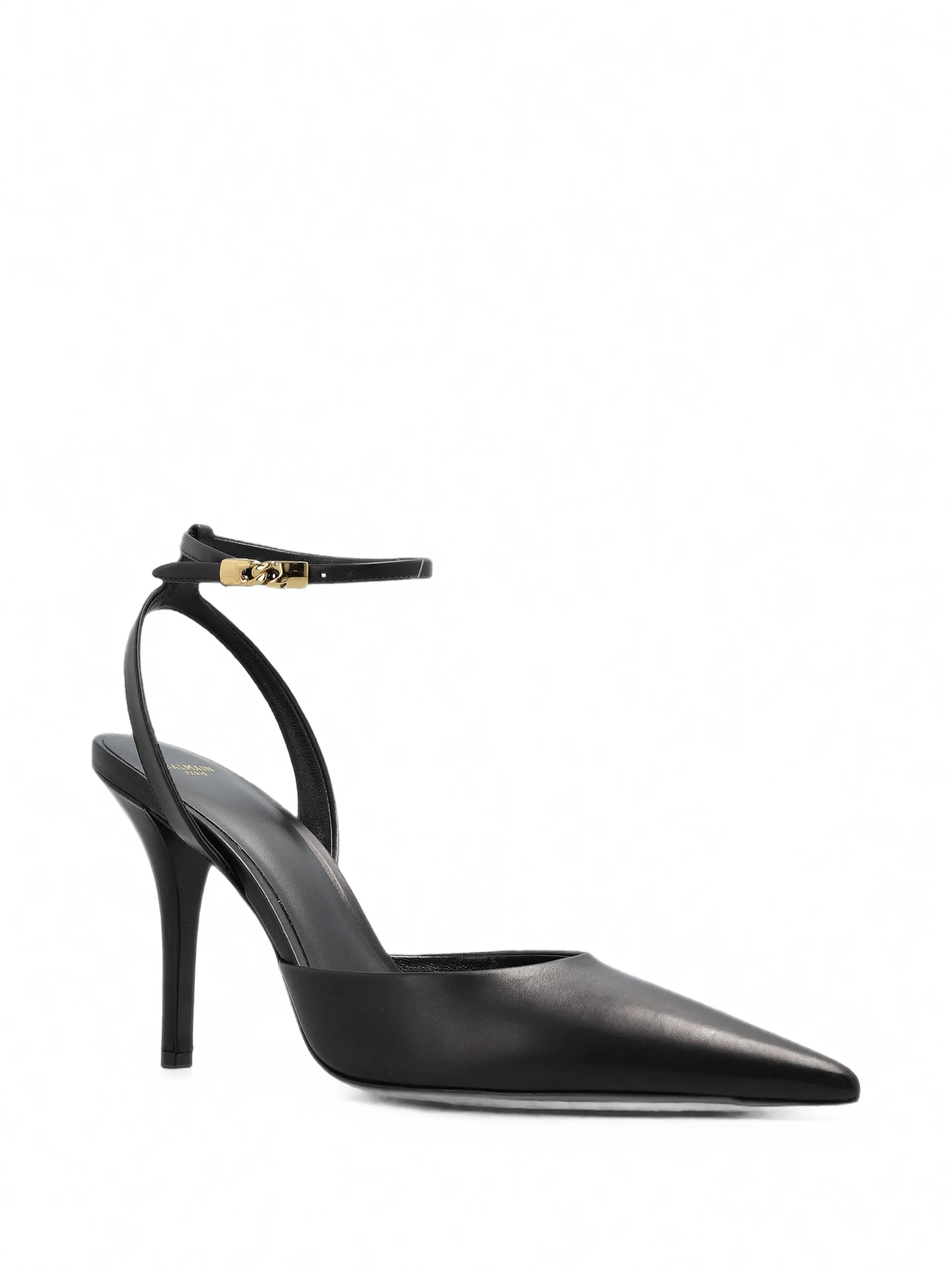 pointed-toe ankle-strap pumps