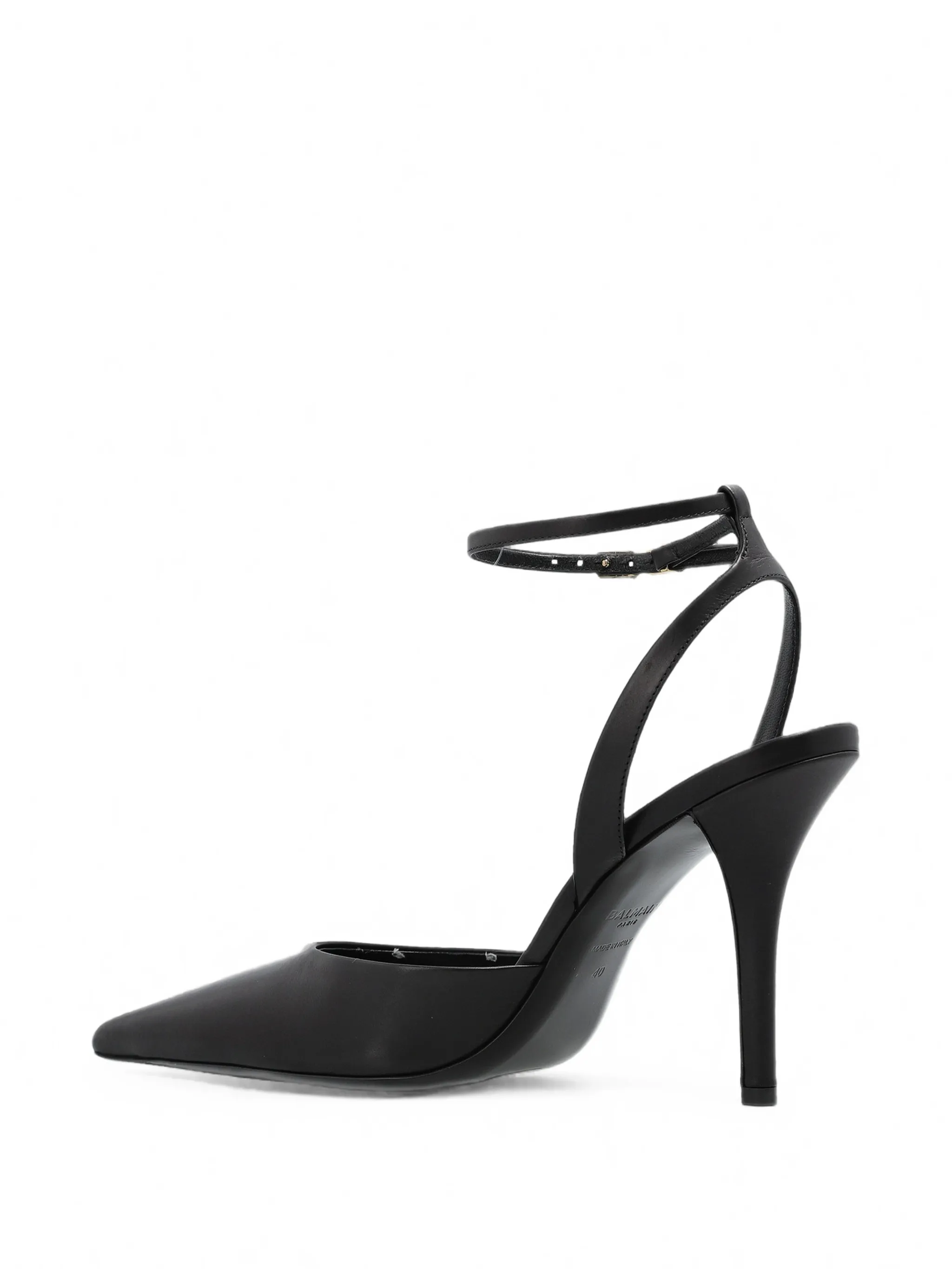 pointed-toe ankle-strap pumps