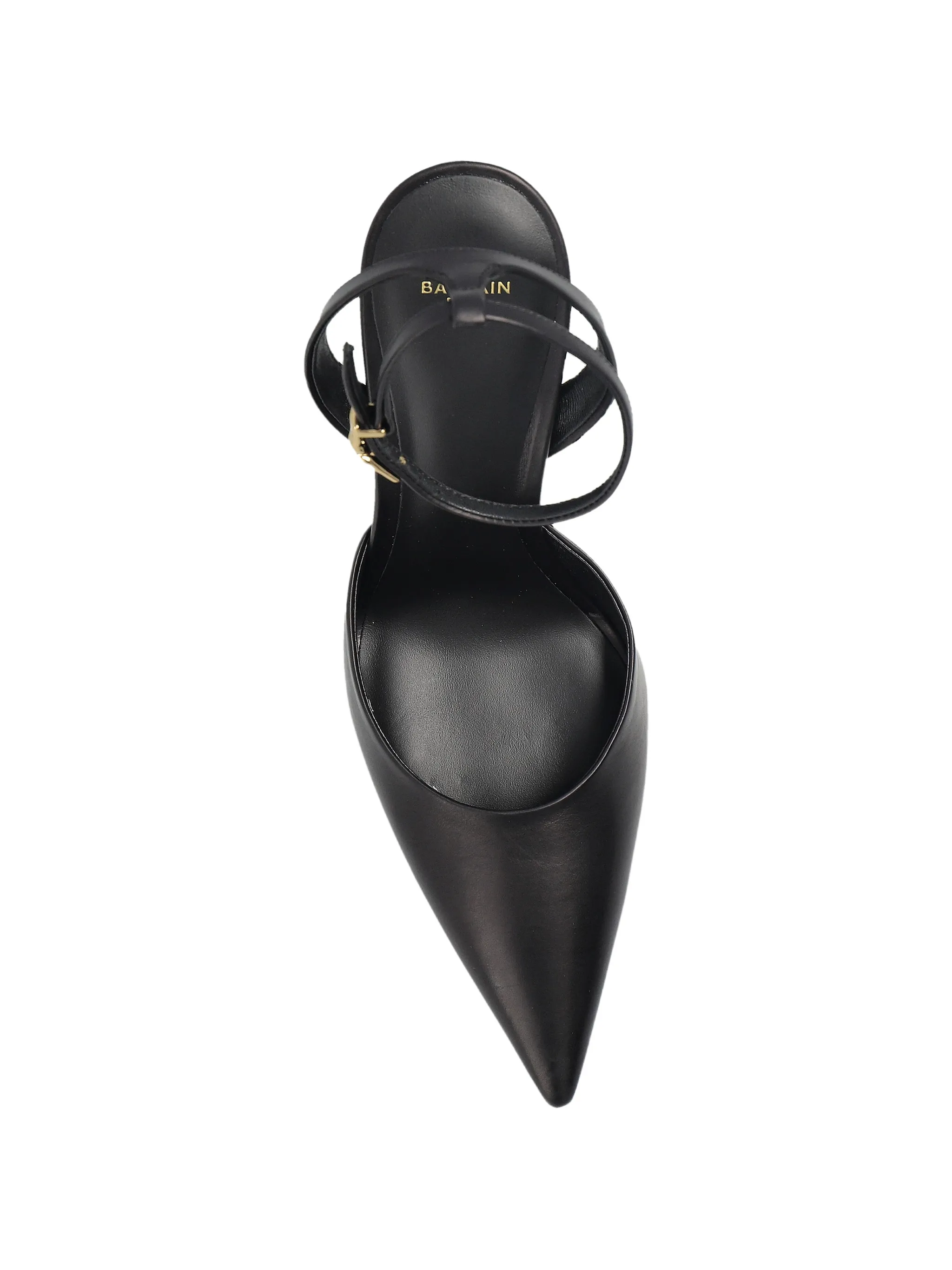 pointed-toe ankle-strap pumps