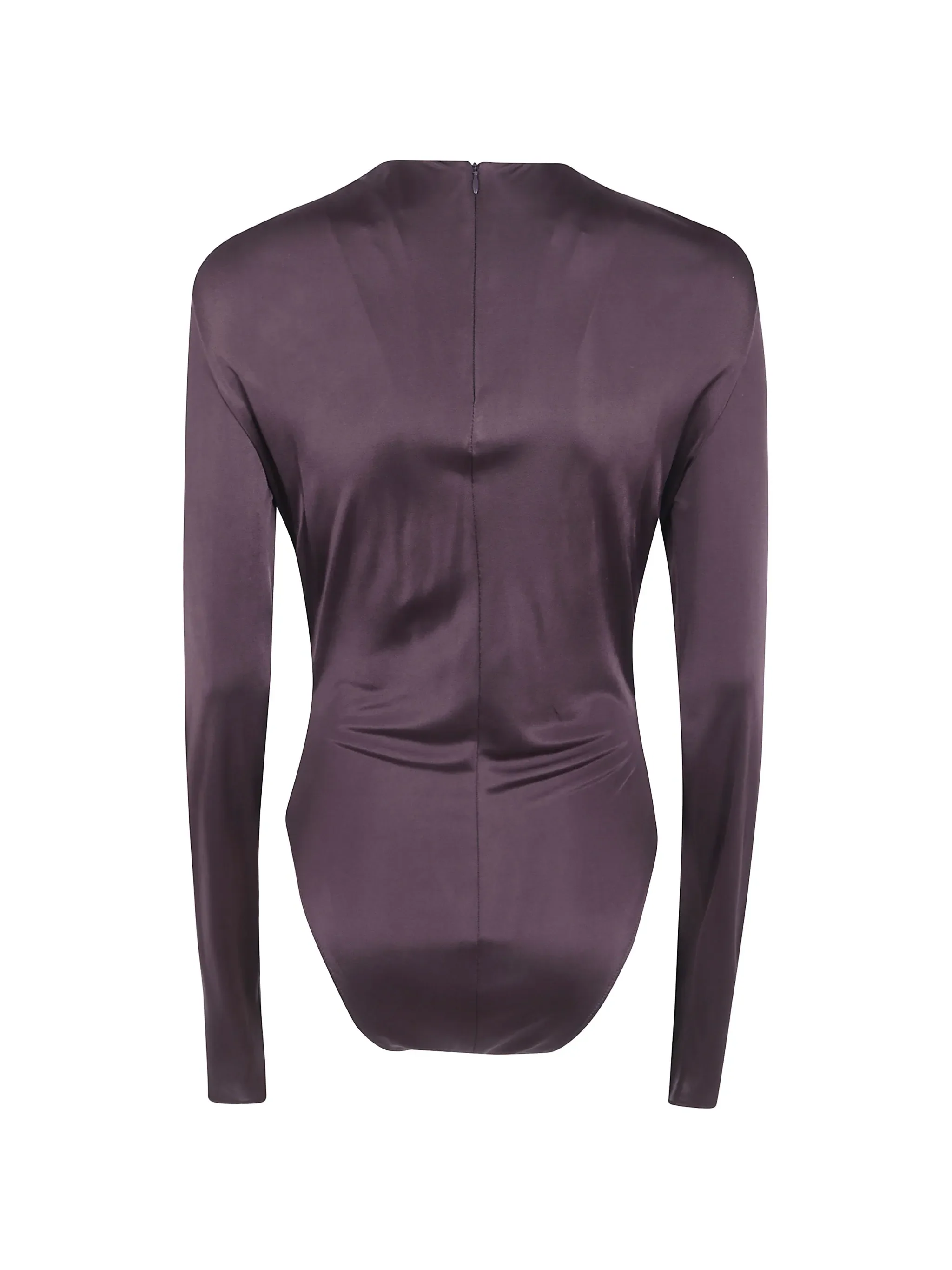 twist-detail long-sleeve bodysuit