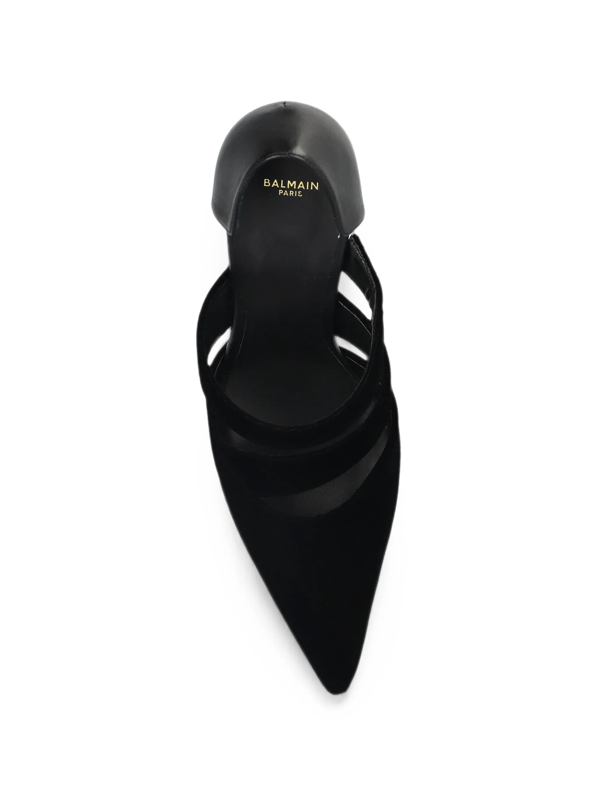 multi-strap pointed-toe heeled pumps