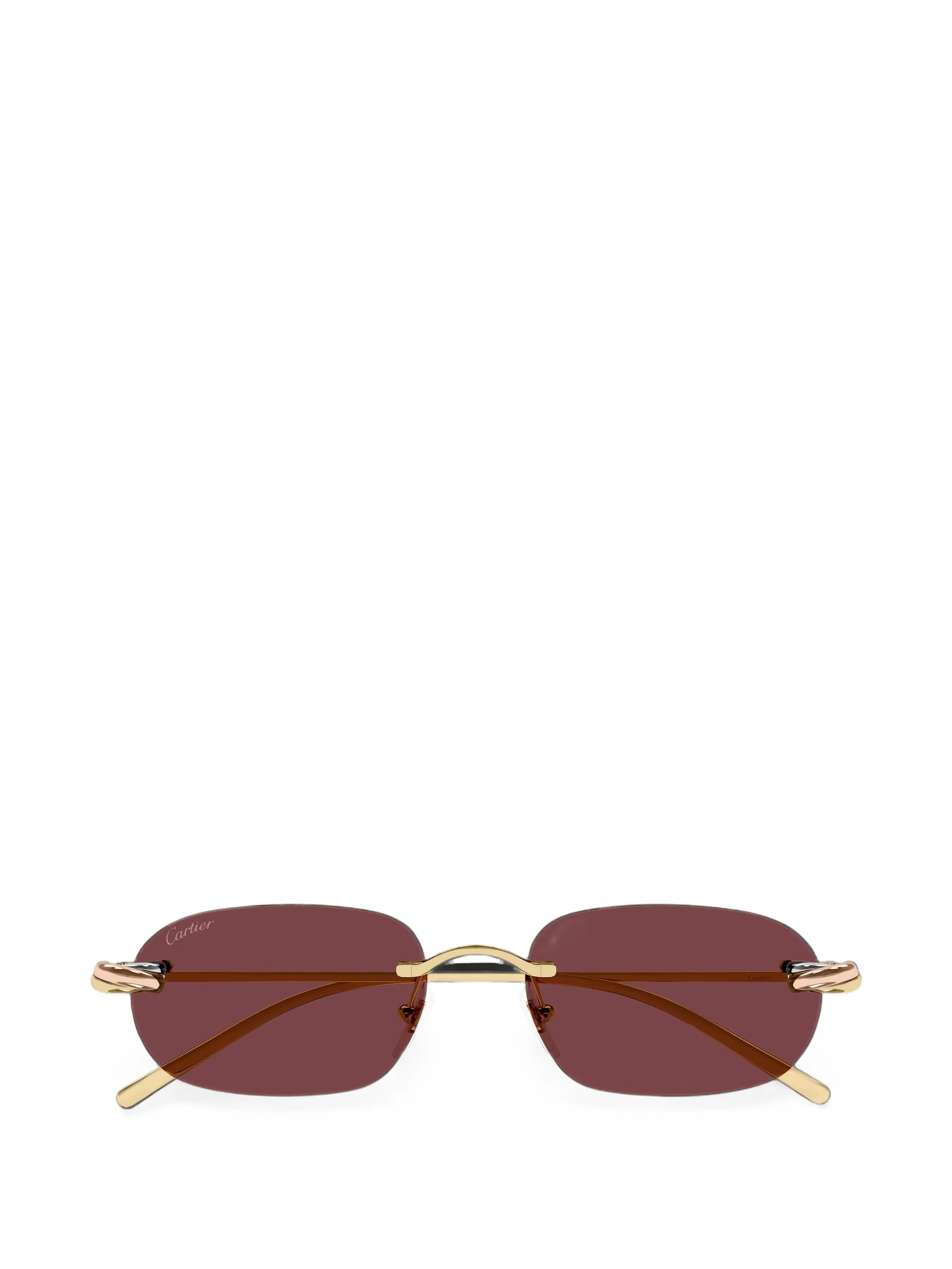 rimless-frame sunglasses