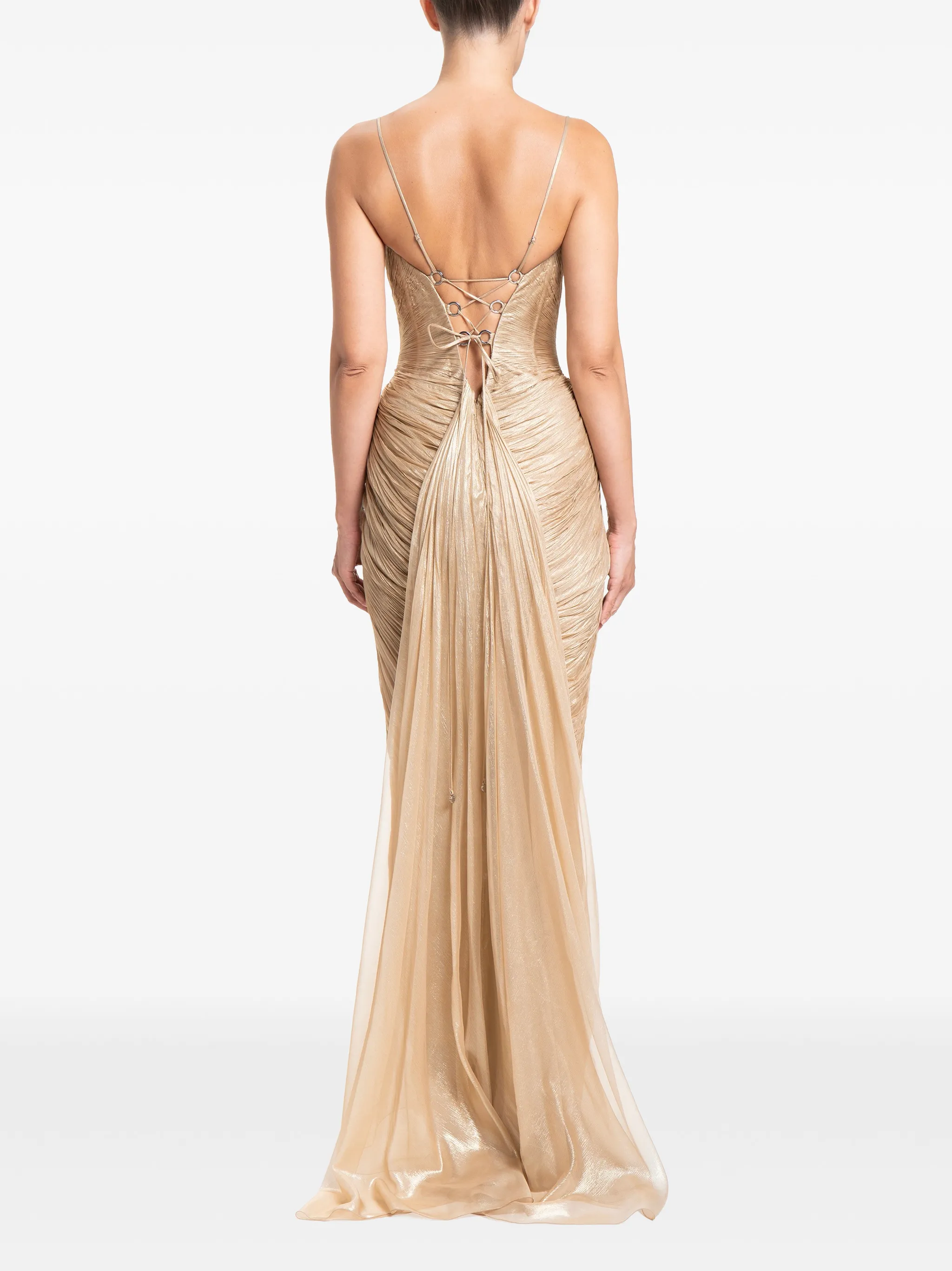 Cecilia plissé gown