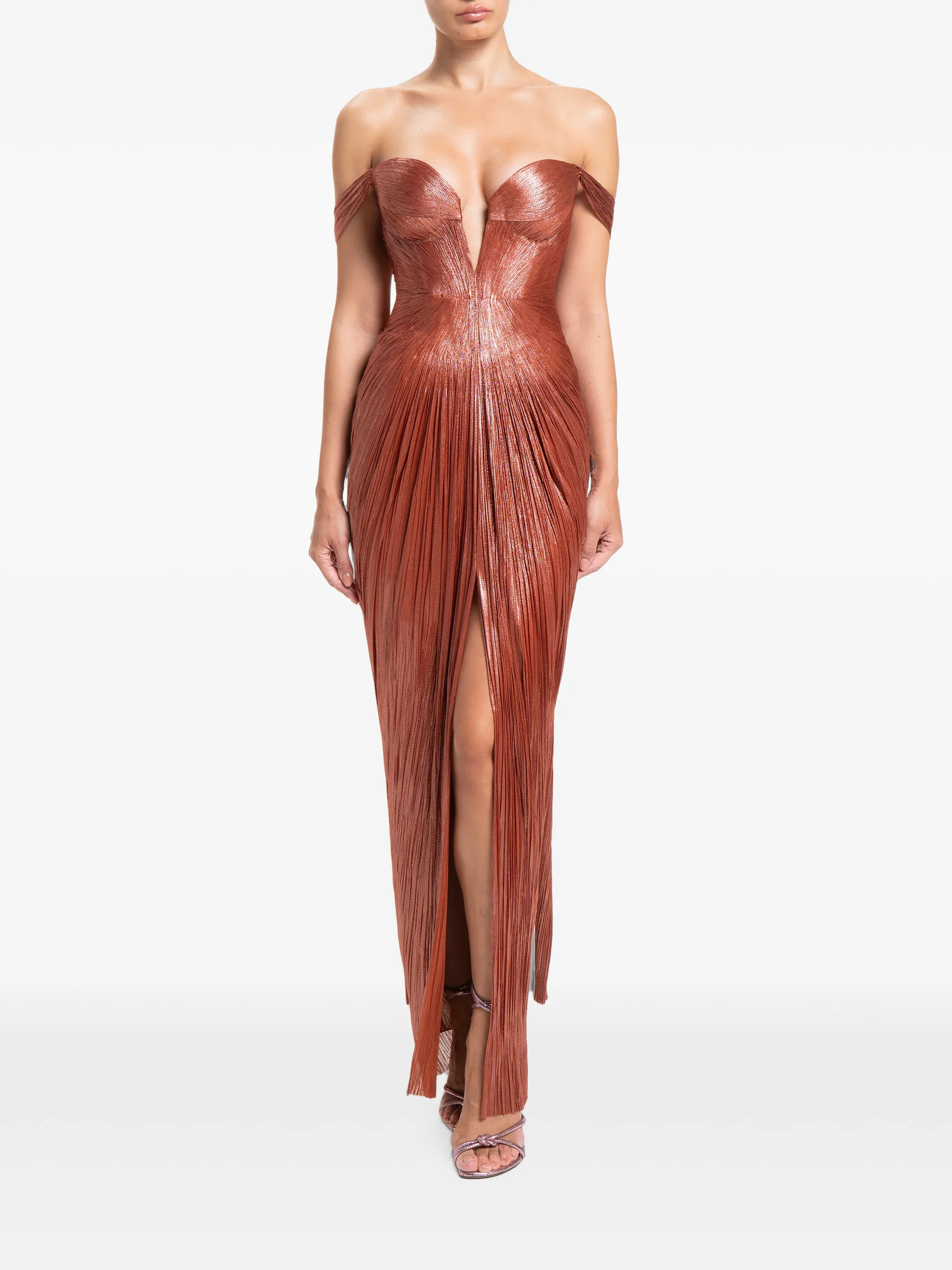 Martina off-shoulder maxi dress