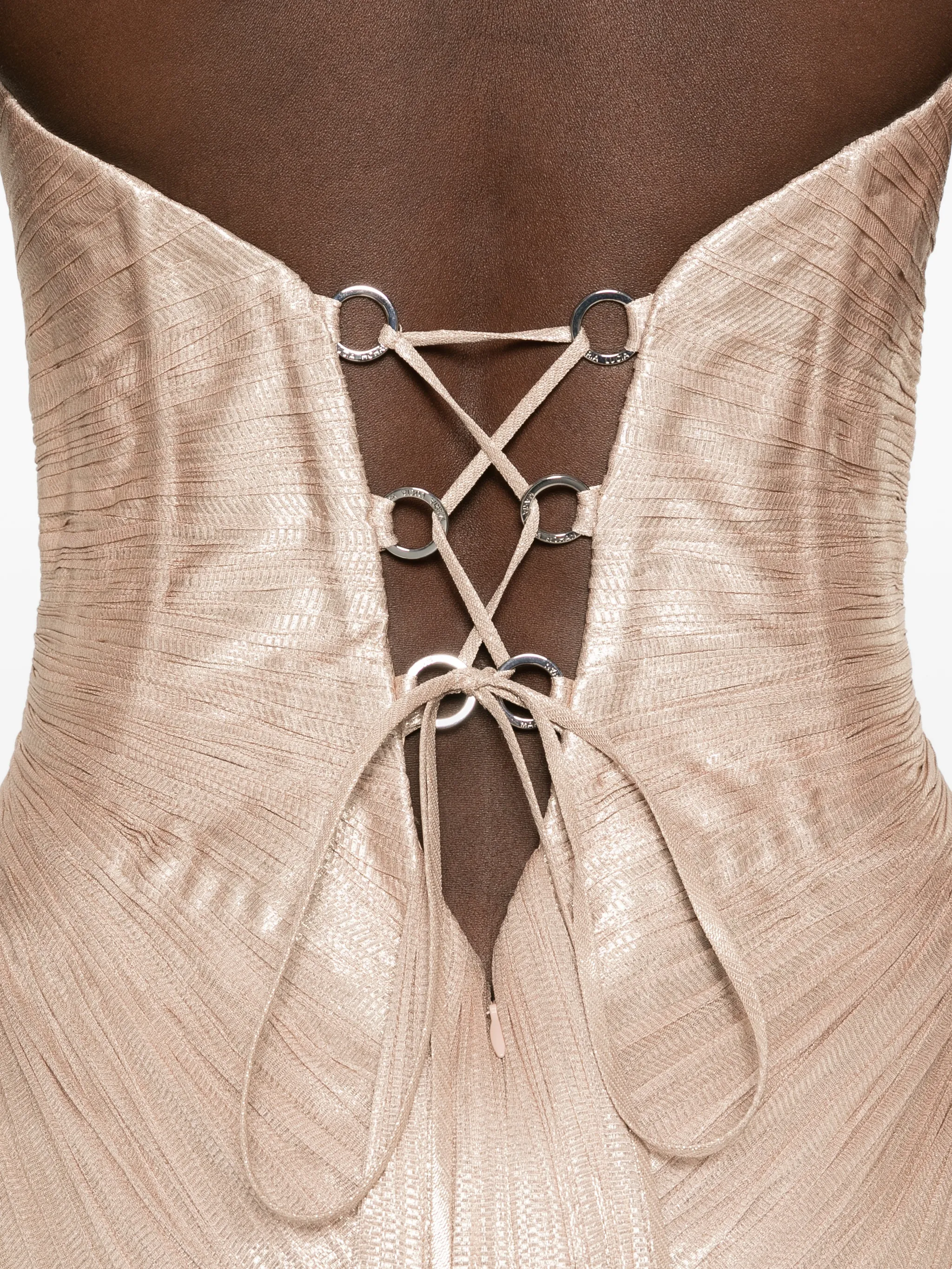 Alessandra strapless maxi gown