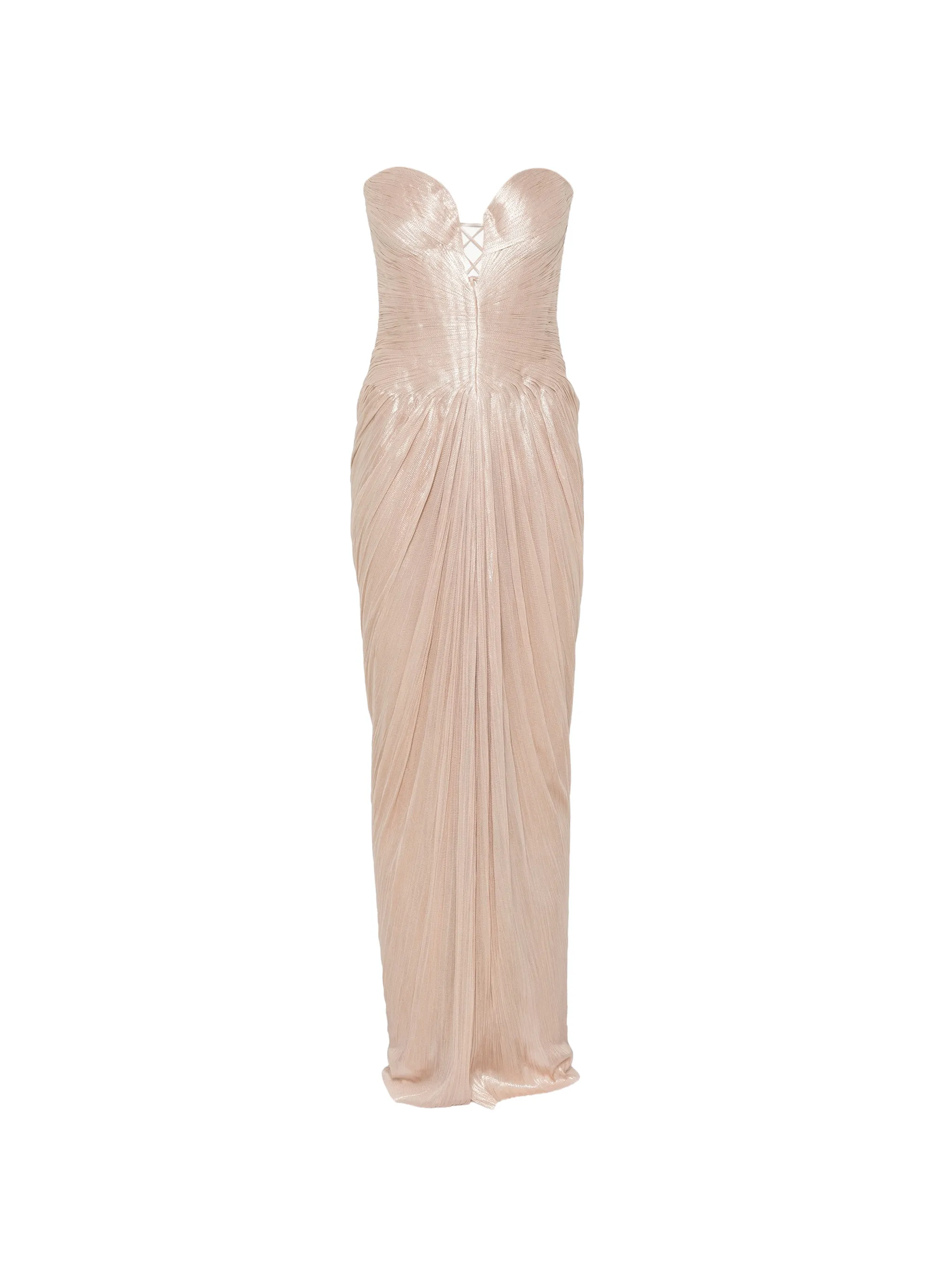 Alessandra strapless maxi gown