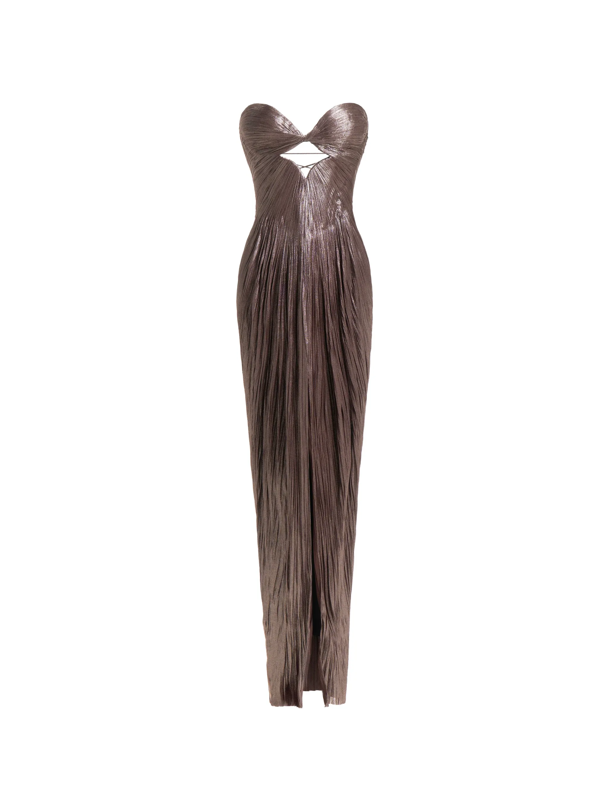 Stephanie pleated gown
