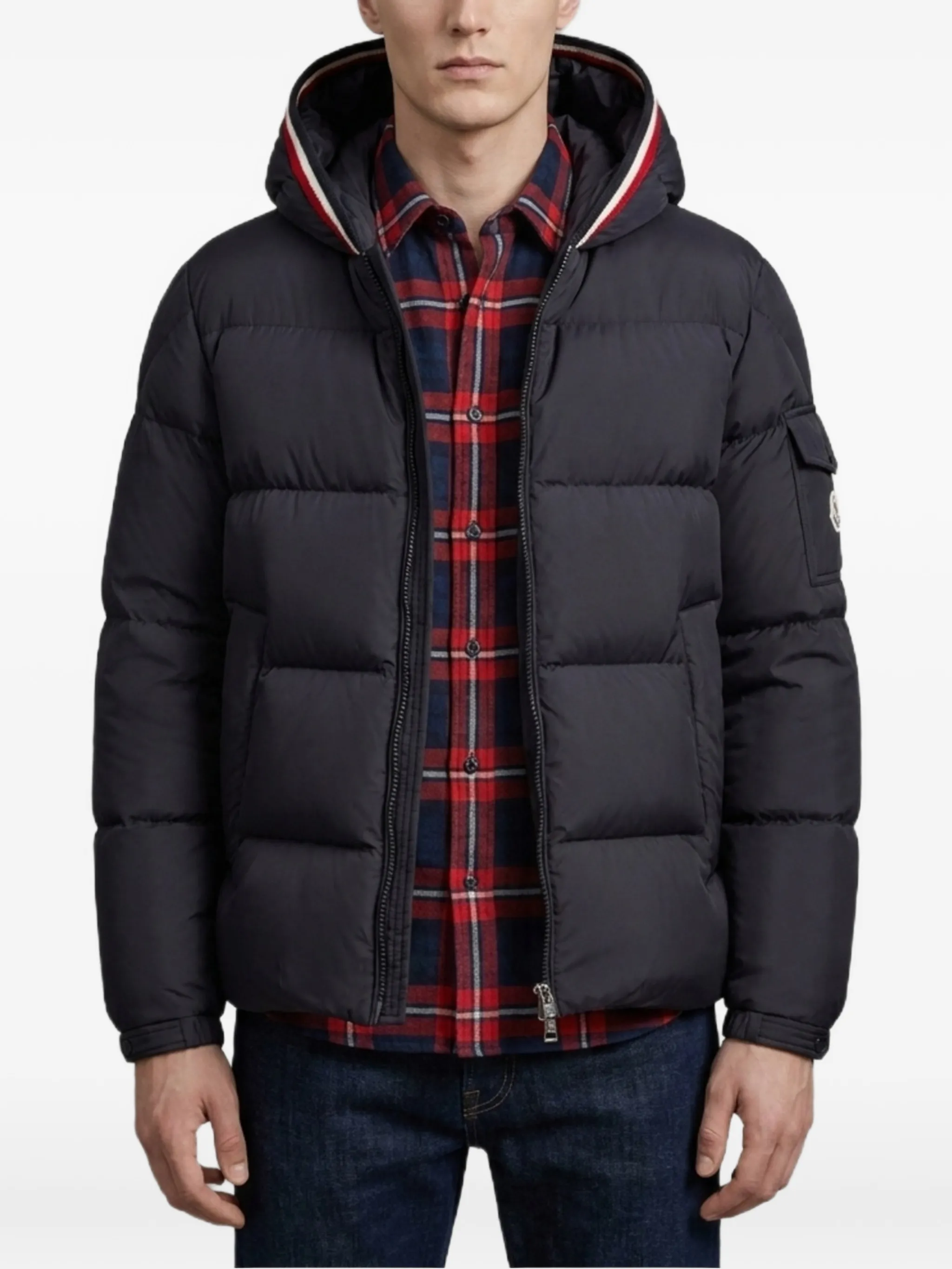 Lacfroid hooded short down jacket