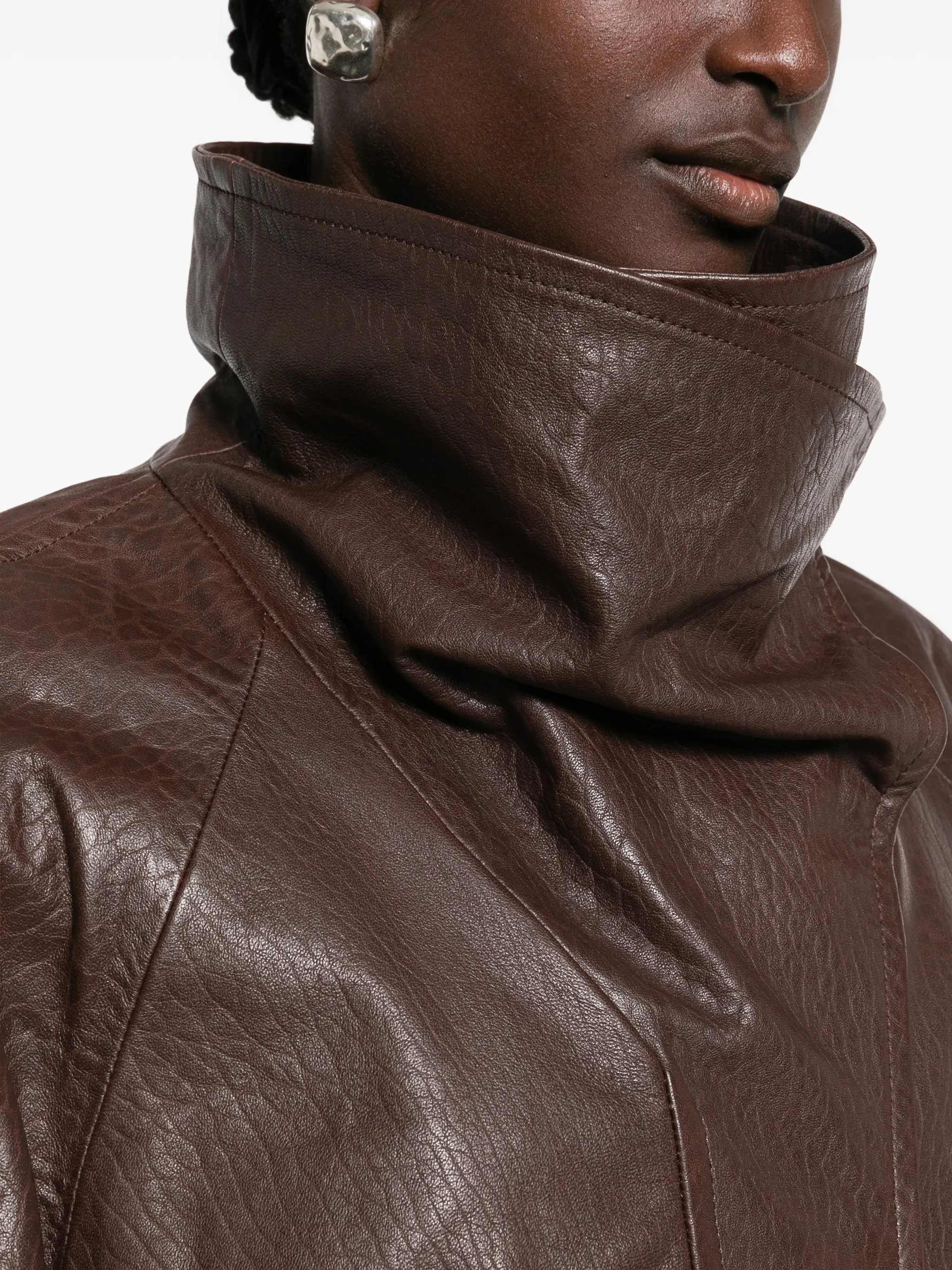 SPSAlaggio belted leather jacket