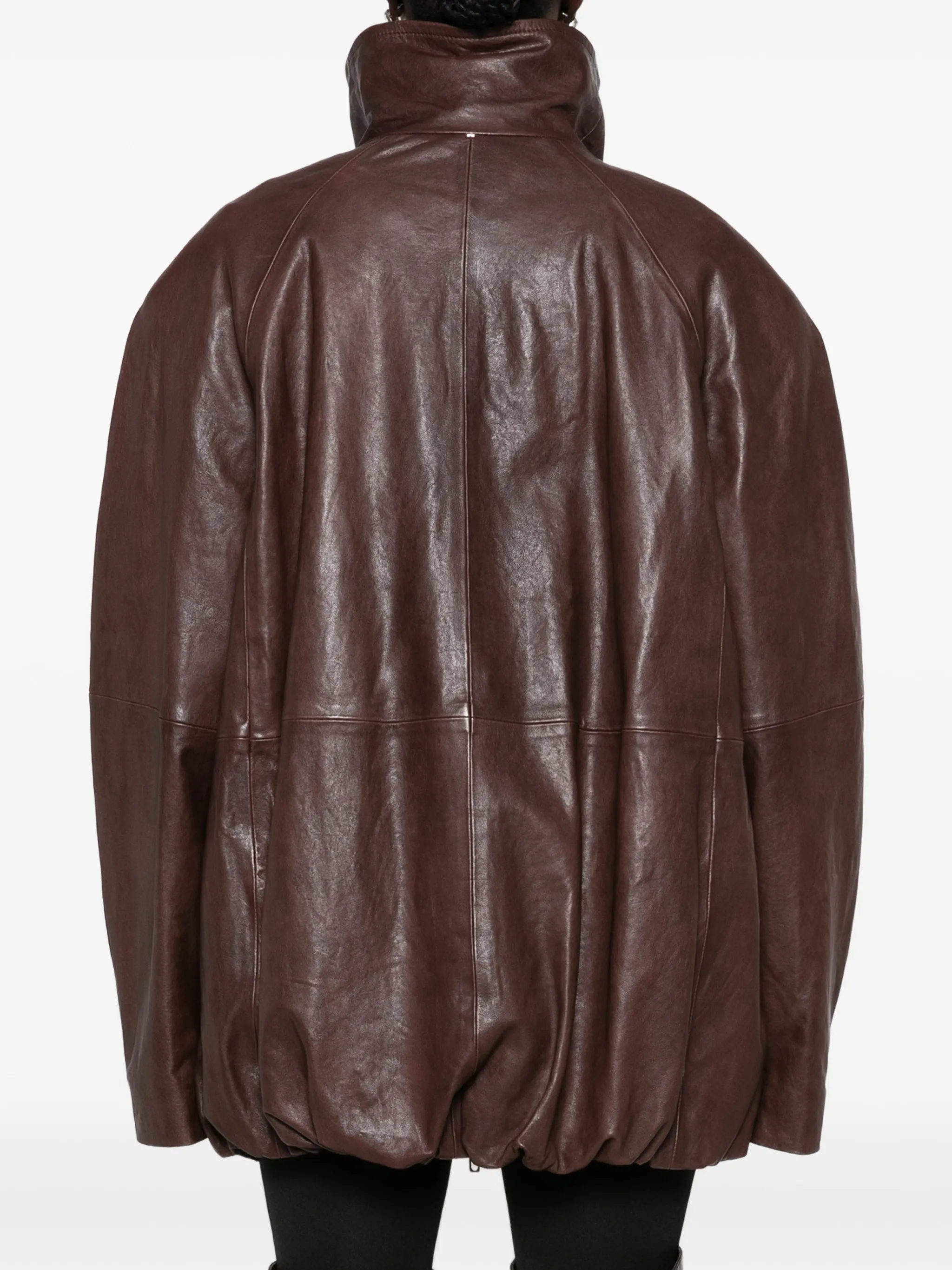 SPSAlaggio belted leather jacket