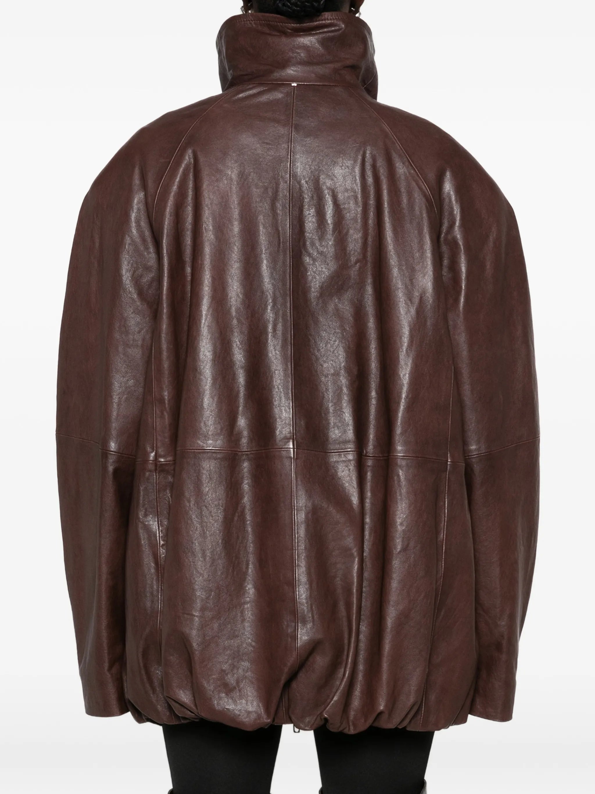 SPSAlaggio belted leather jacket