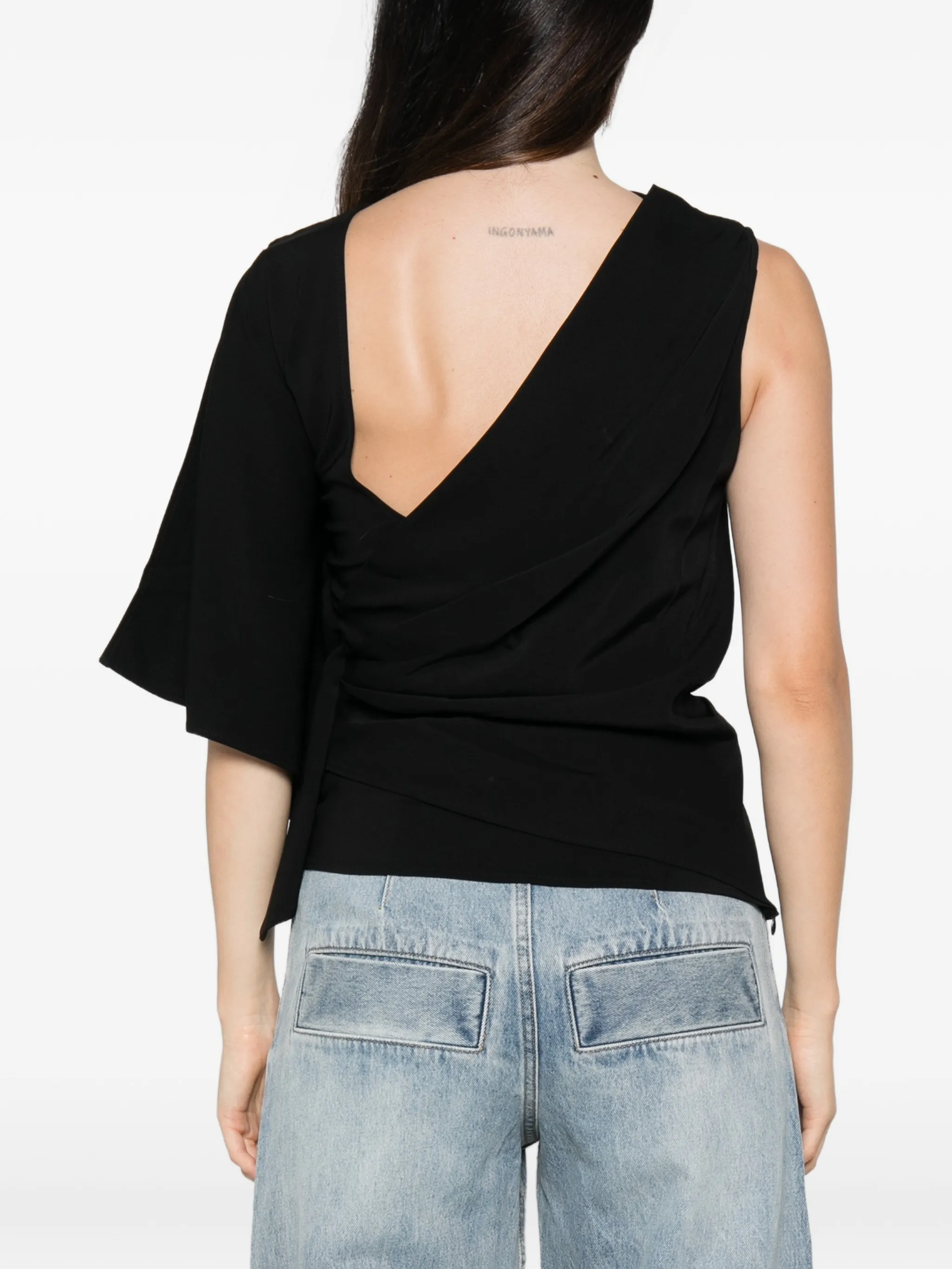 Odeon asymmetric draped top