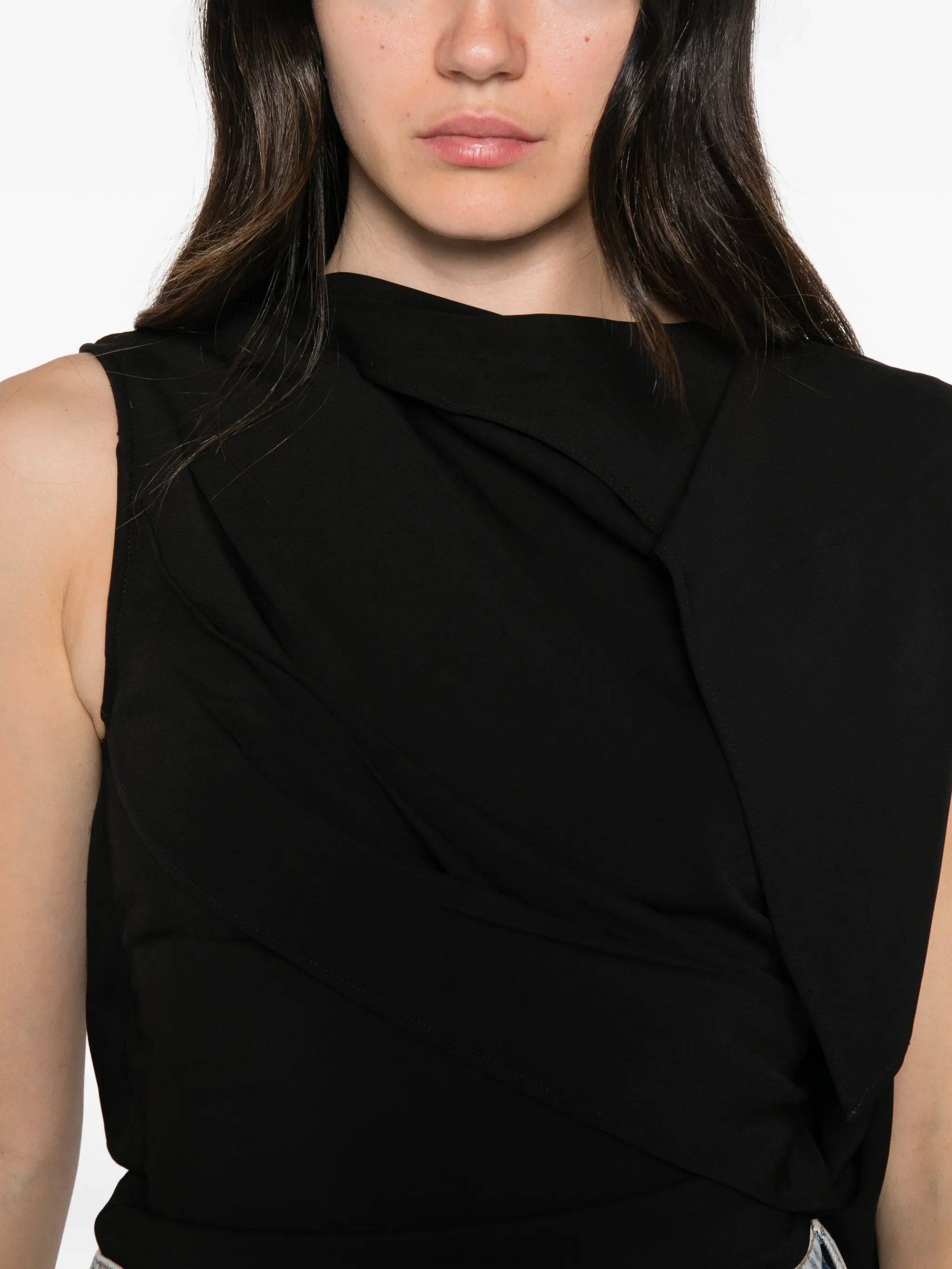 Odeon asymmetric draped top